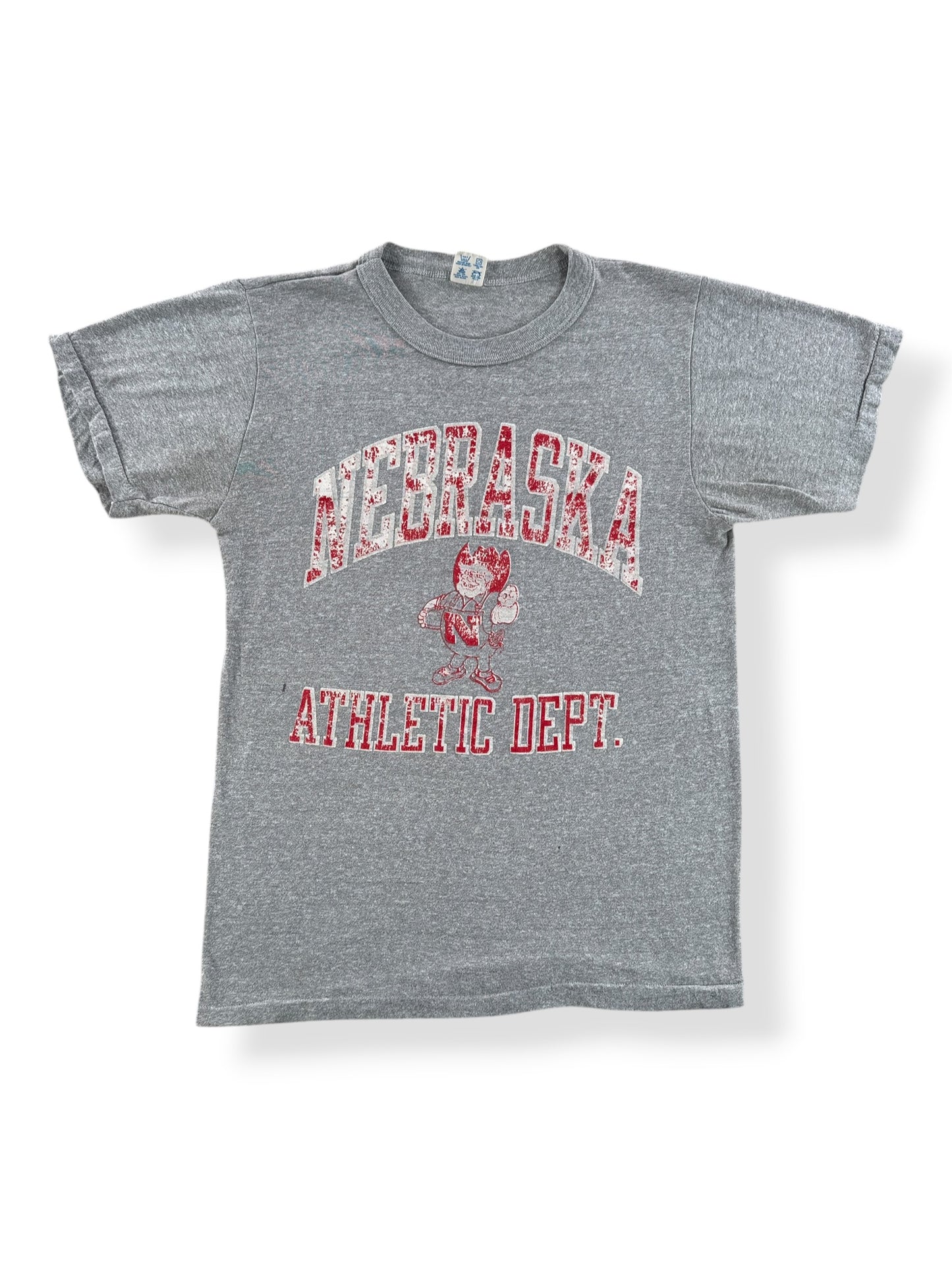 Front of Vintage 80s Champion Nebraska Athletic Dept Tee SZ M (Fits S)
