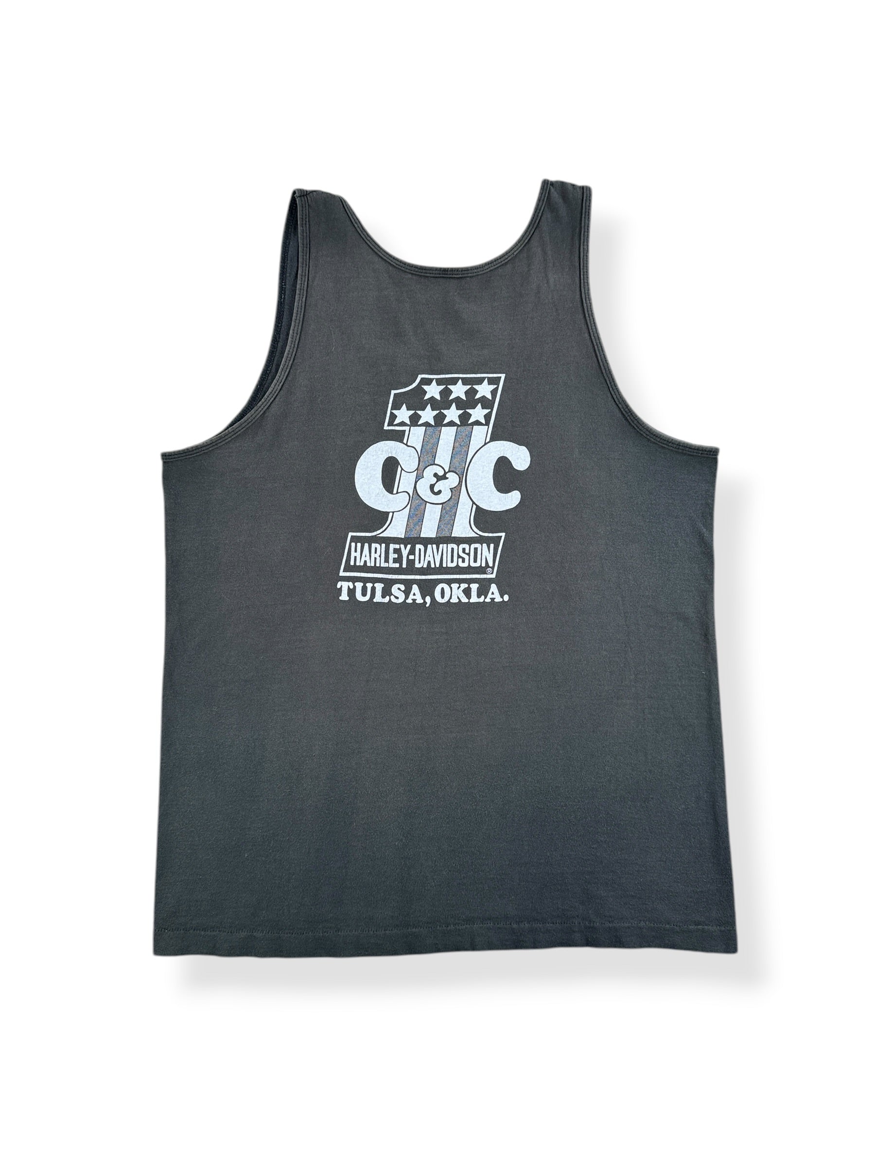 Back of Vintage Hawg Wild Tank Top SZ L