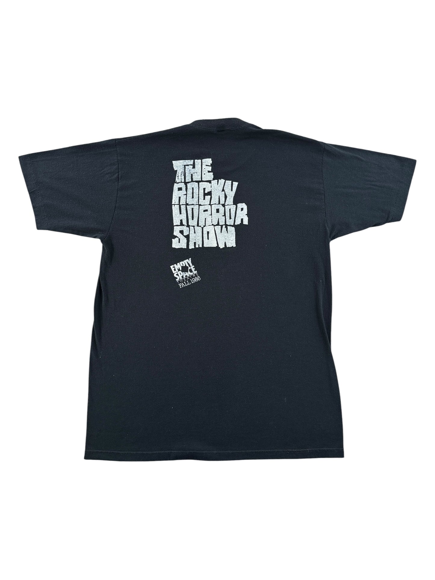 Back of Vintage Empty Space Theater Rocky Horror Picture Show Tee SZ XL (Fits M)