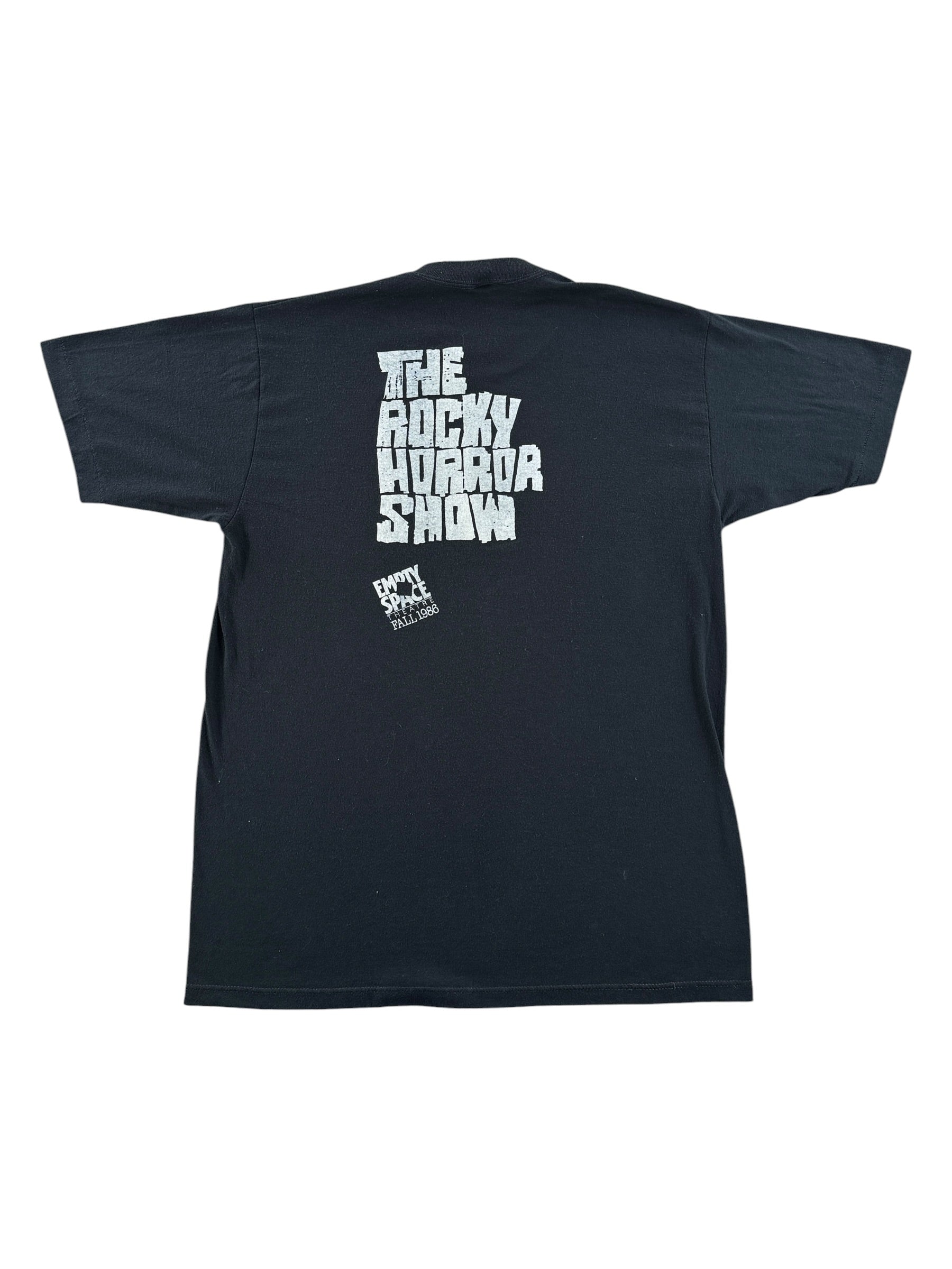 Back of Vintage Empty Space Theater Rocky Horror Picture Show Tee SZ XL (Fits M)