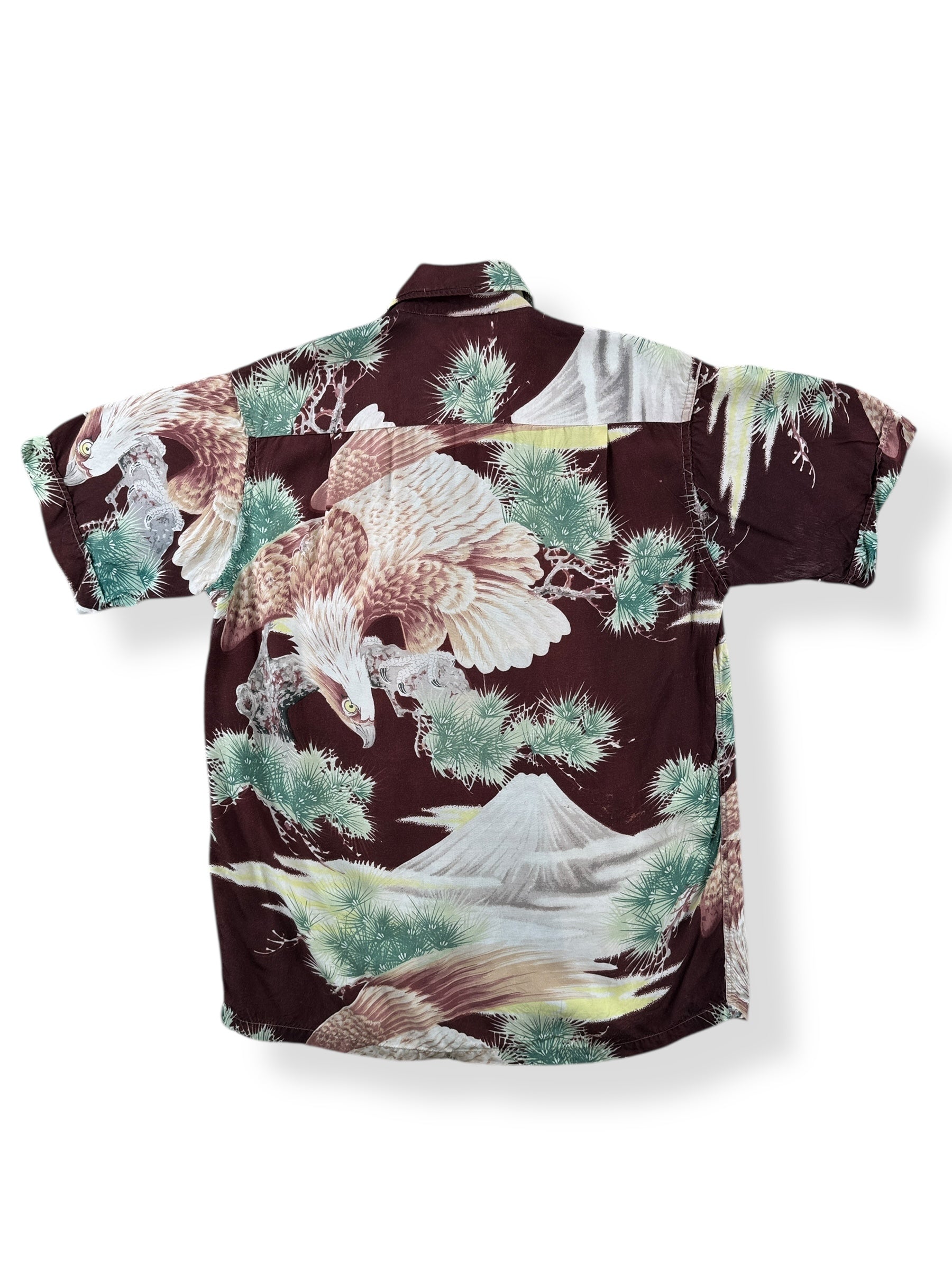 Back of Vintage Penney's Fiji Rayon Aloha Top SZ 14