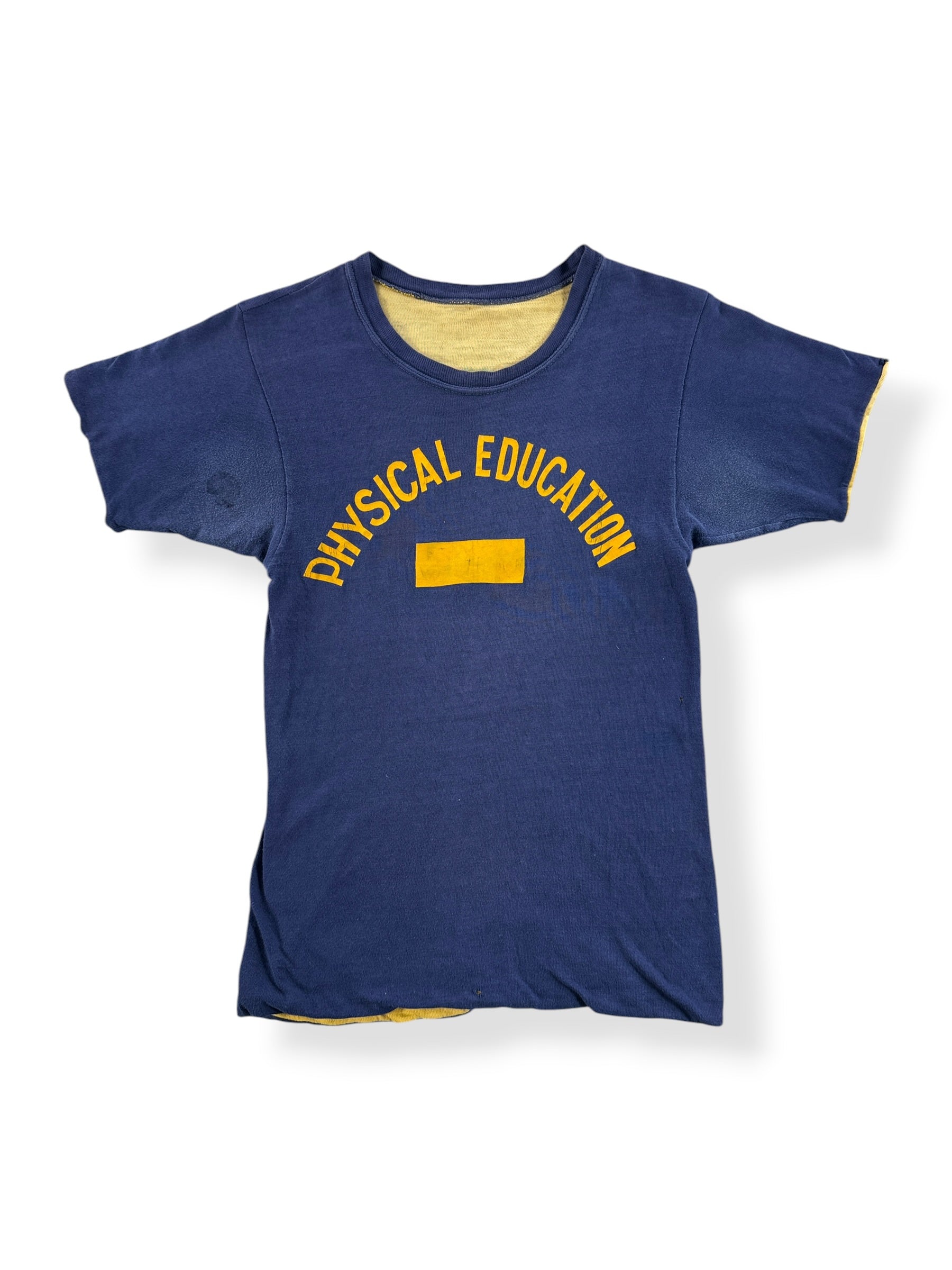 Front of Vintage 60s Reversible Phys Ed Tee SZ XS
