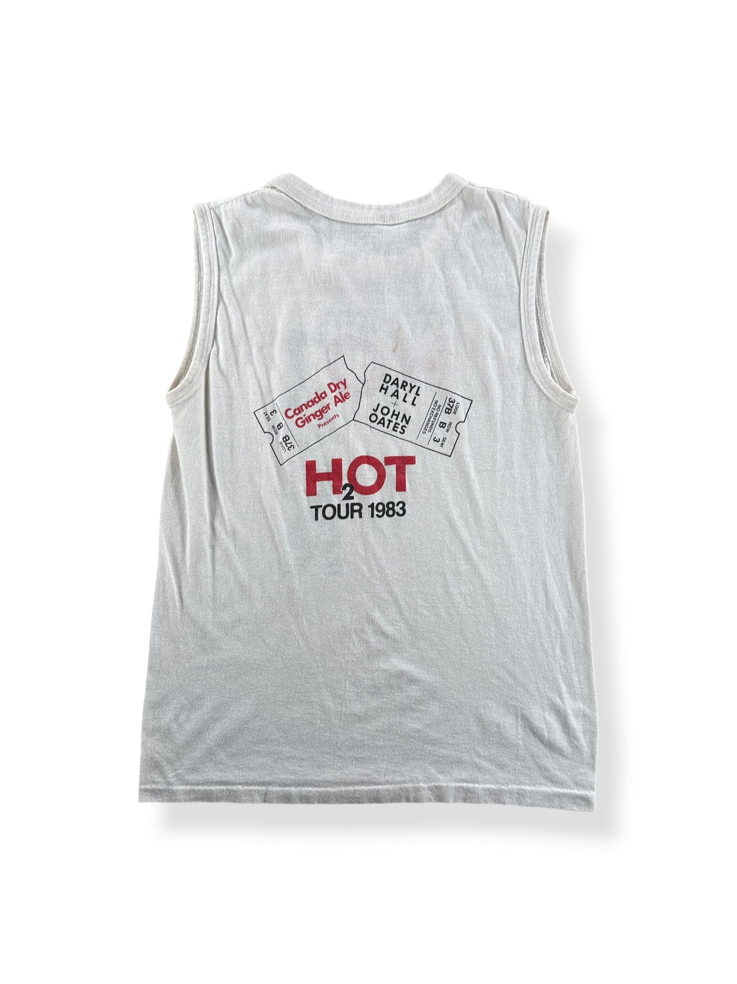 Back of Vintage Daryl John Hall & Oats Tour Tank Top SZ M (Fits XS)
