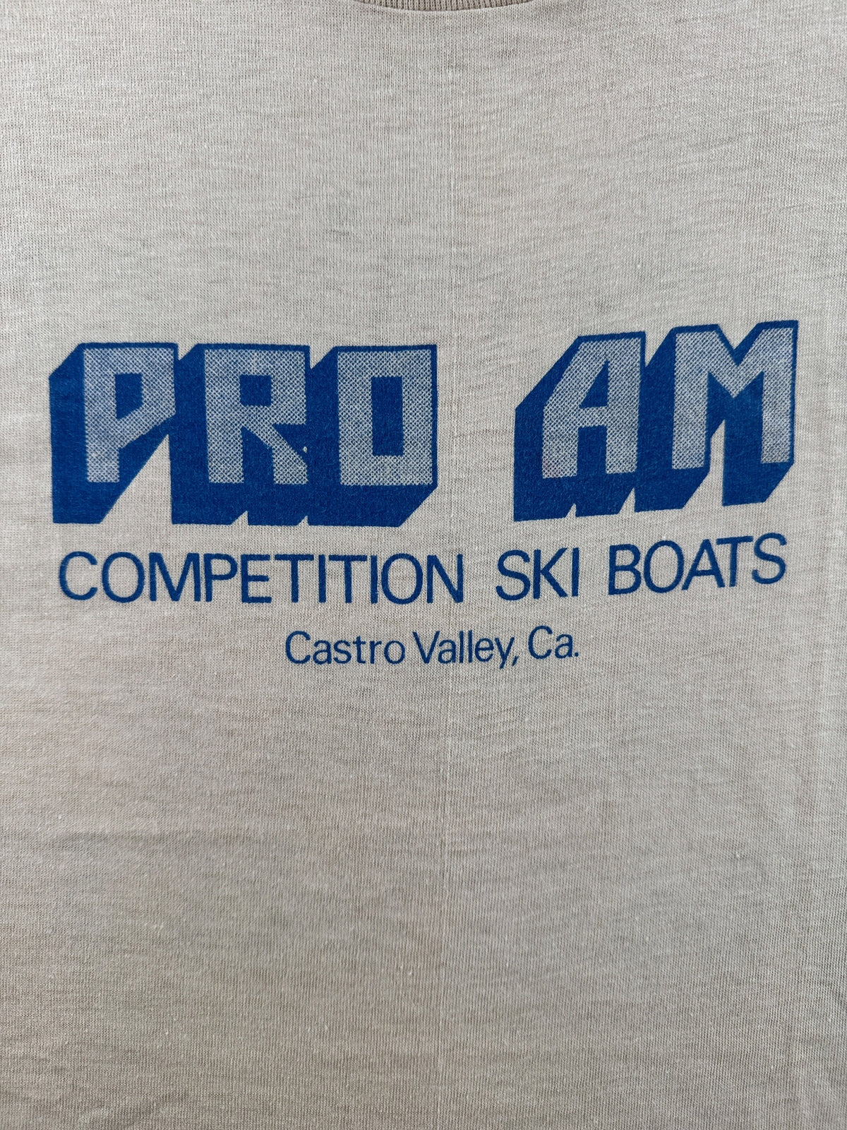 Front graphic on Vintage 70’s Water-Skiers Do It With Observers Tee SZ XS