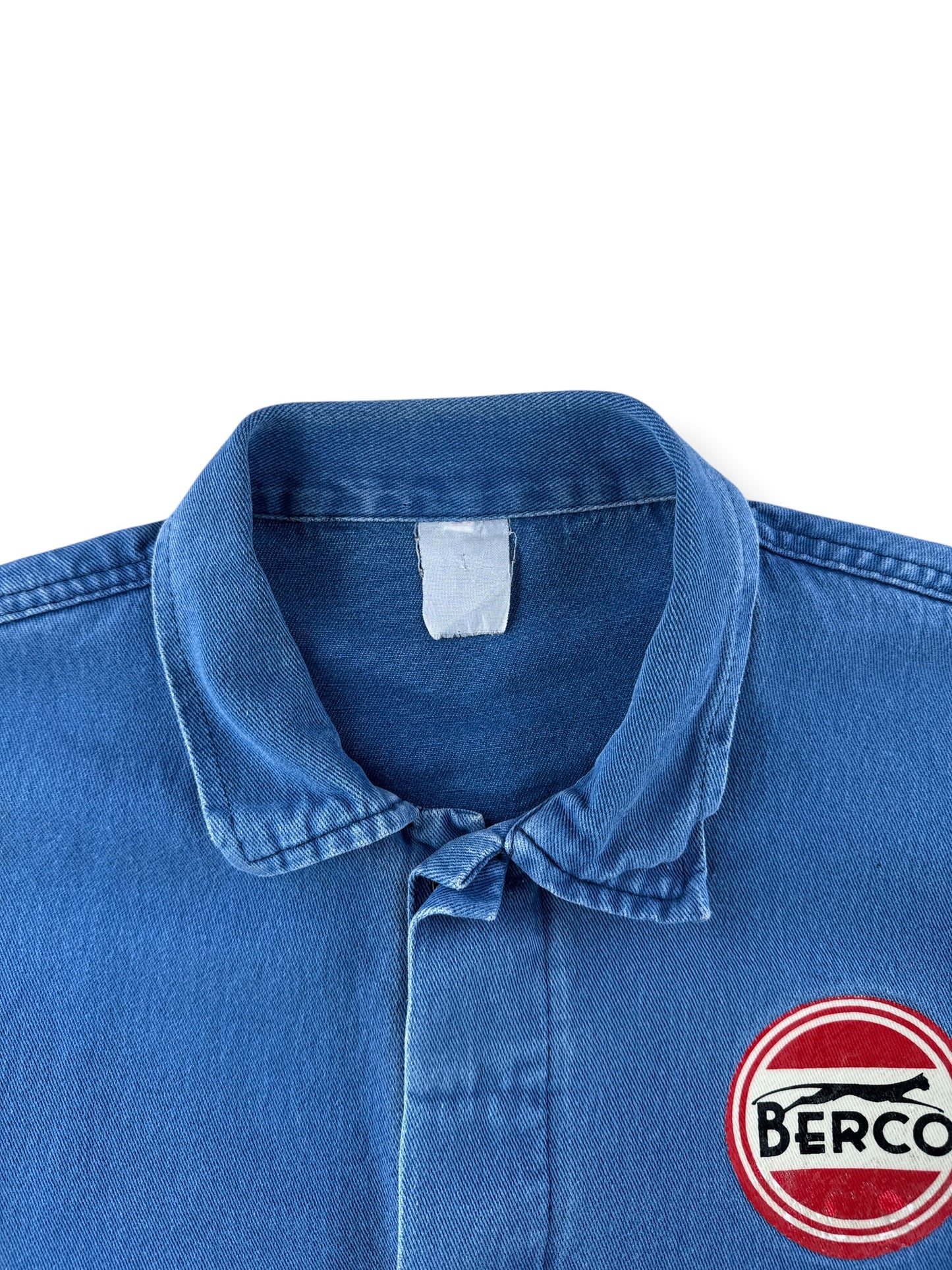 Collar on Vintage Euro Berco Chore Coat SZ XL