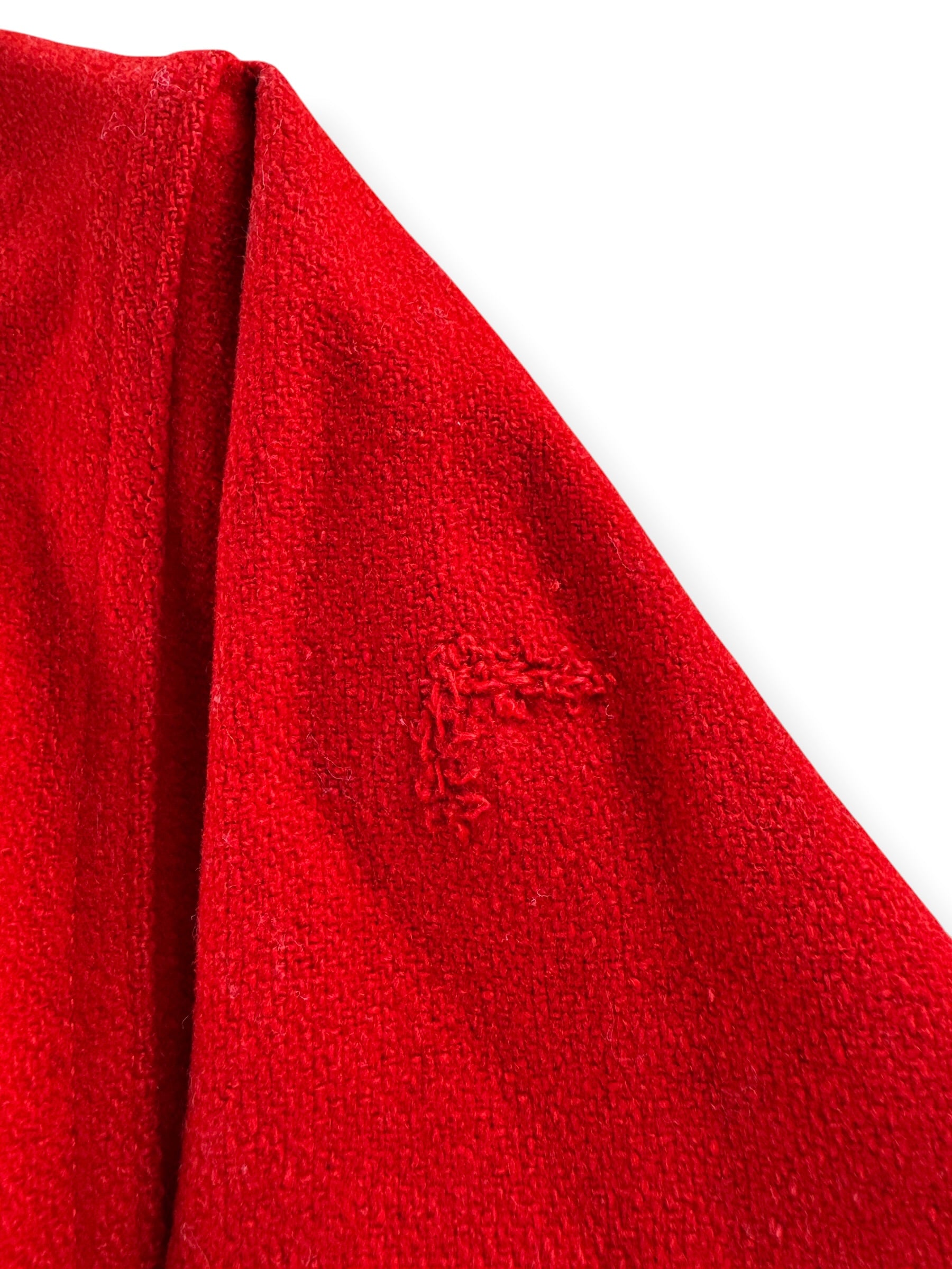 Repair on Vintage Red Wool Skyline Cruiser Jacket SZ L