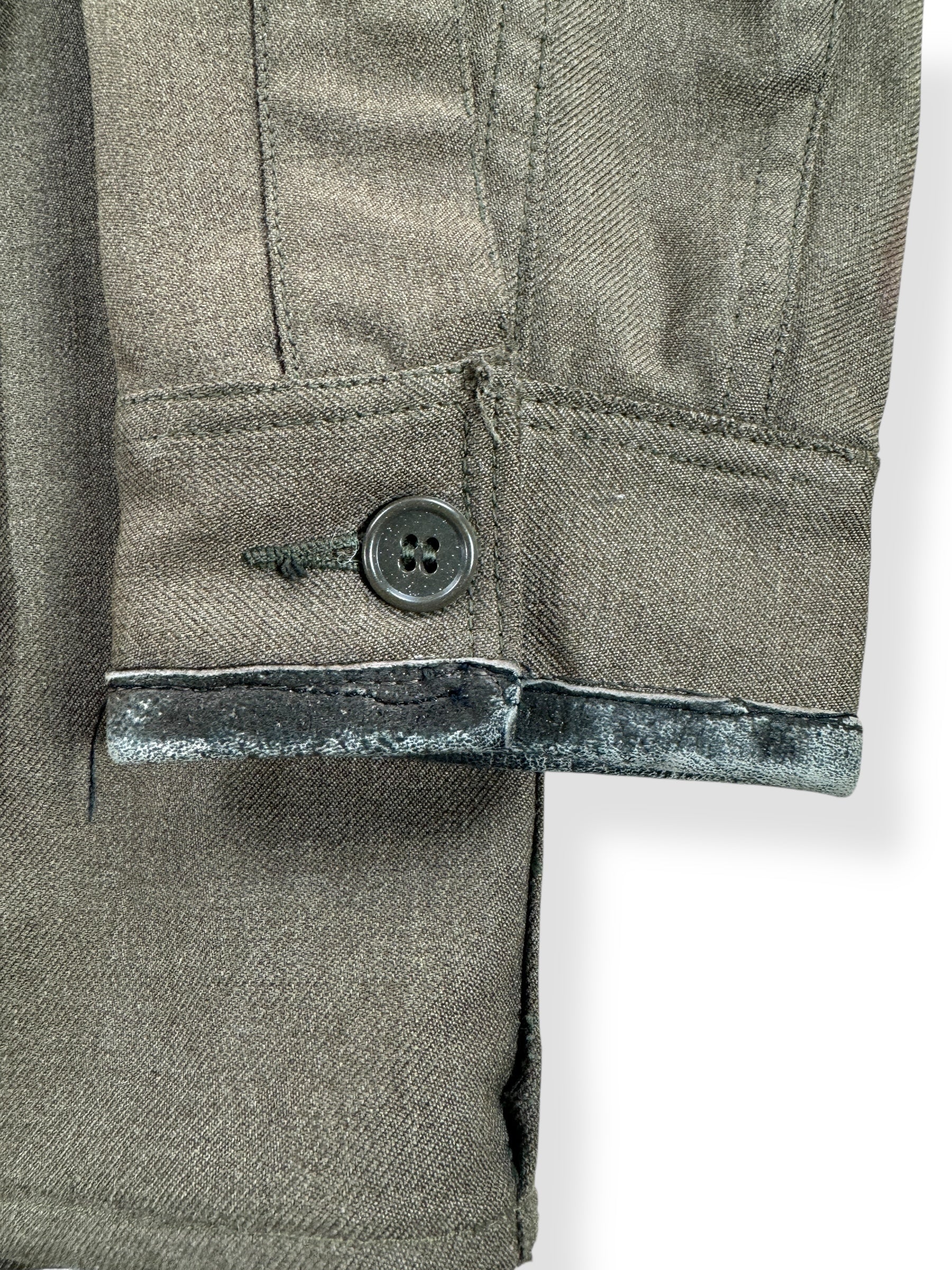 Leather Cuff on Vintage Union Made Filson Cruiser Jacket w/ Leather Cuffs SZ 44
