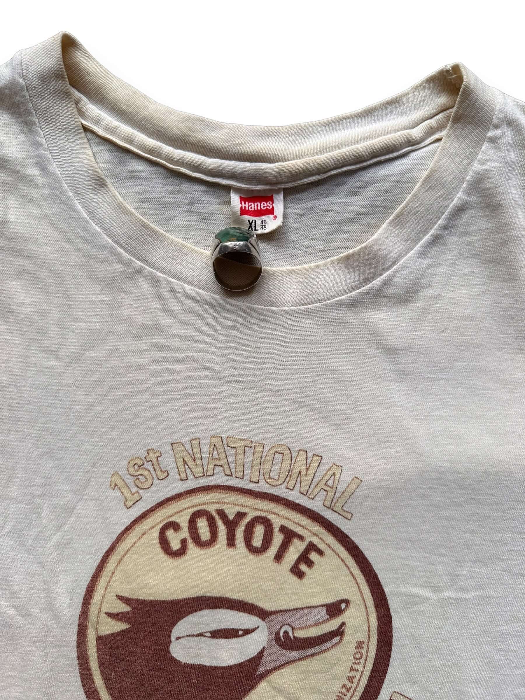 collar on Vintage Coyote Sex Workers Union Graphic Tee SZ XL