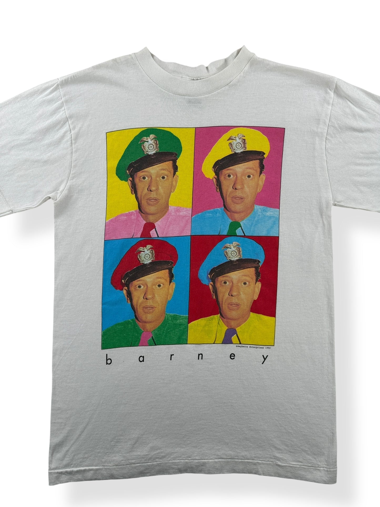 Front Close Up of Vintage Barney Fife Tee SZ M