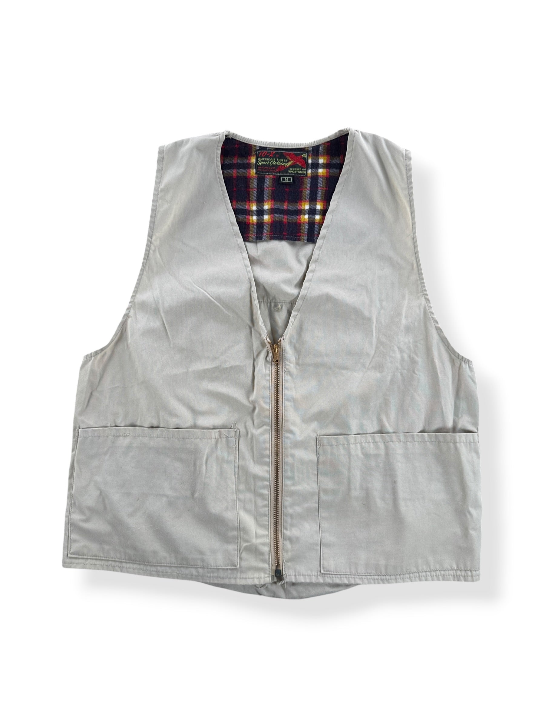 Front of Vintage 10-X Hunting Vest SZ M
