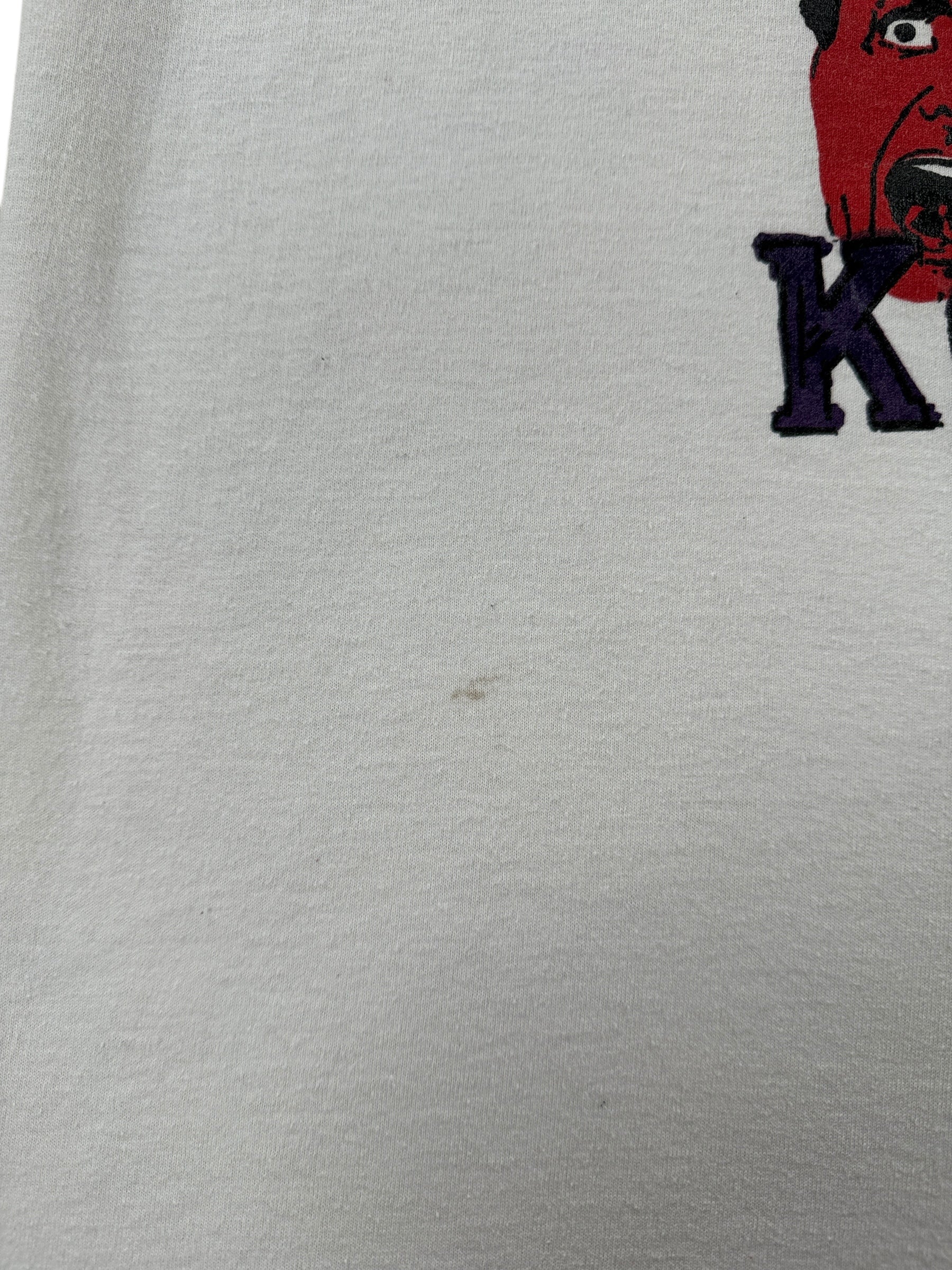 Stain on Vintage KGRG Green River College Station Tee SZ M