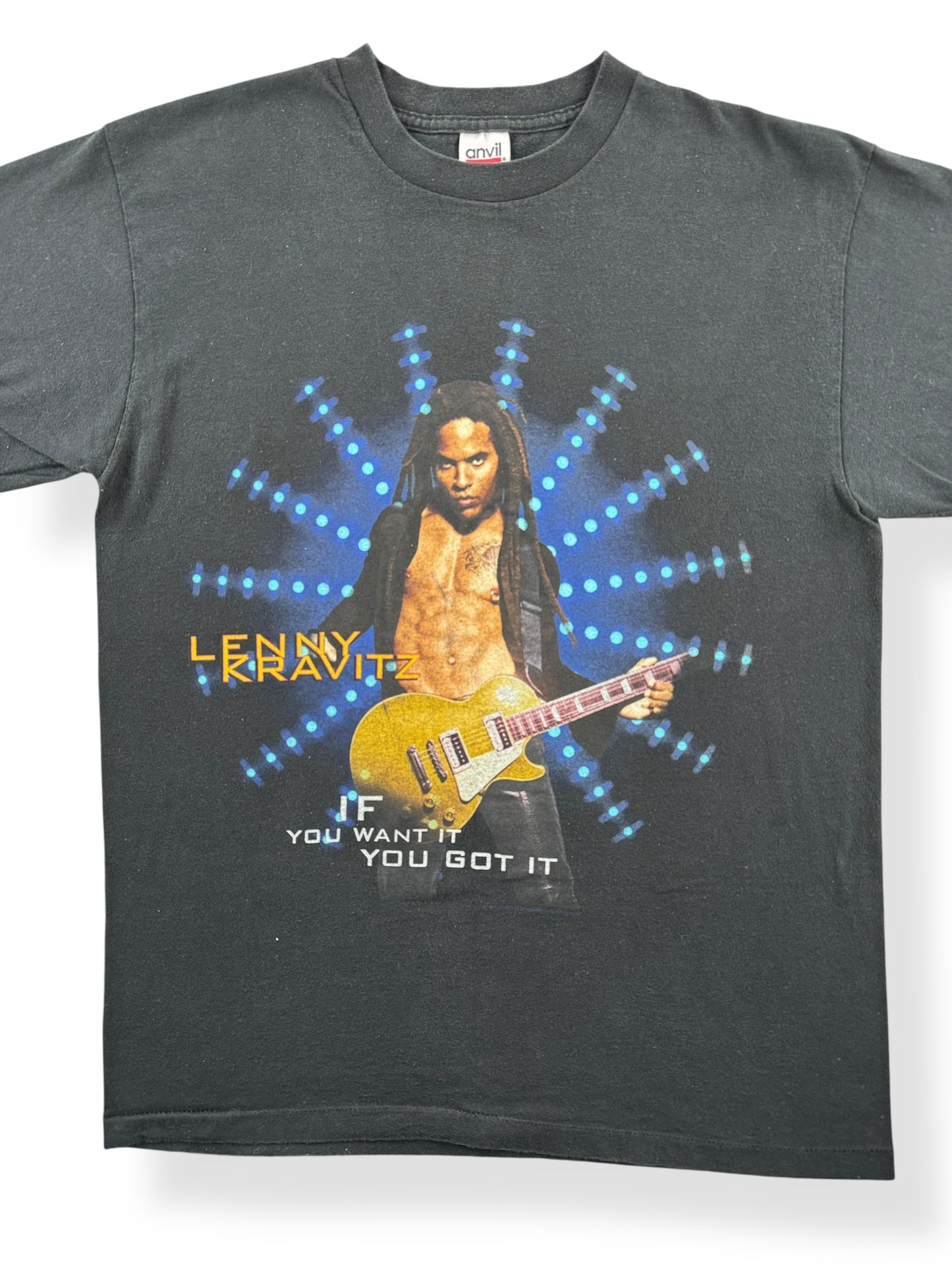 Front Close Up of Vintage 1993 Lenny Kravitz You Just Got To Believe Tee SZ L