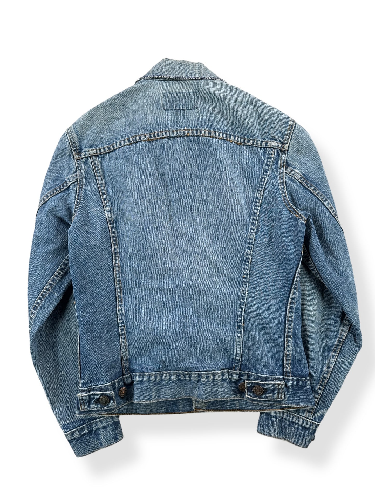Back of Vintage Levis 2 Pocket Trucker Jacket SZ S AS IS