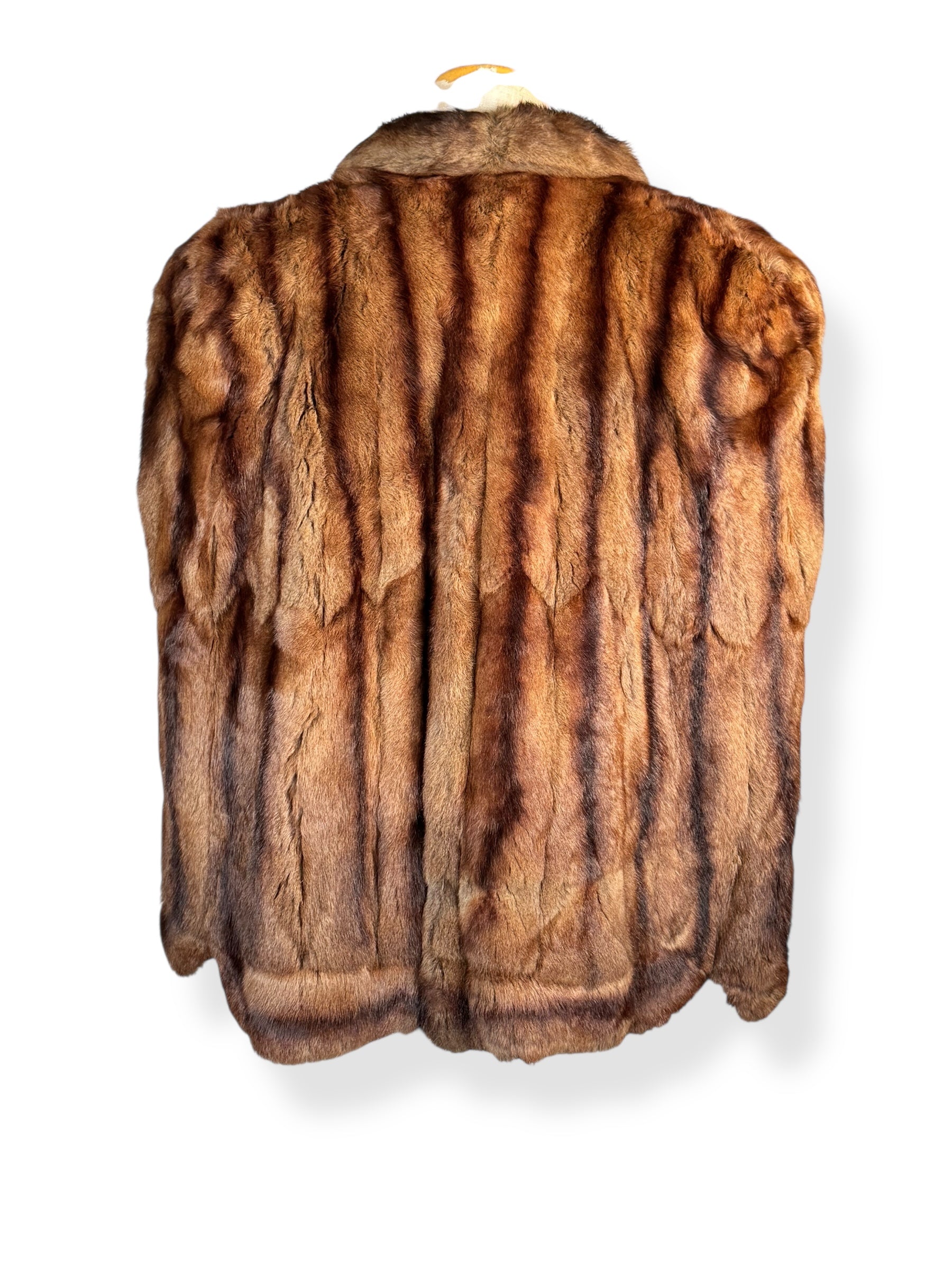 Back of 1940s Conrad's Mink Caplet L-XL