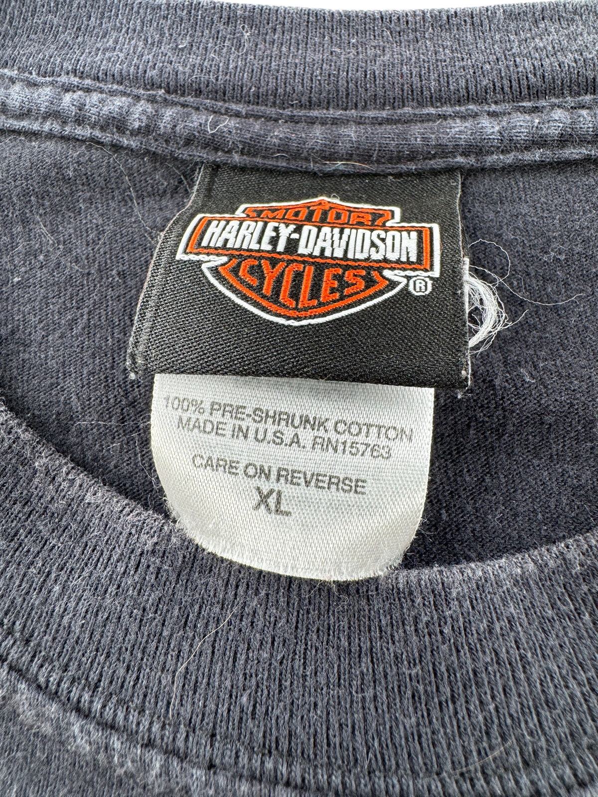 Tags on 2007 Harley Davidson Marysville Tee SZ XL