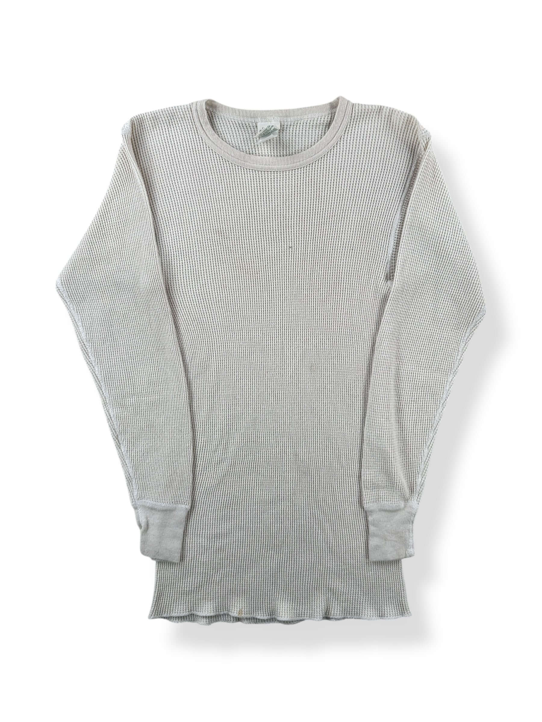 Front of Vintage J.E. Morgan 100% Cotton Waffle Undershirt SZ XL Tall (Fits XS)