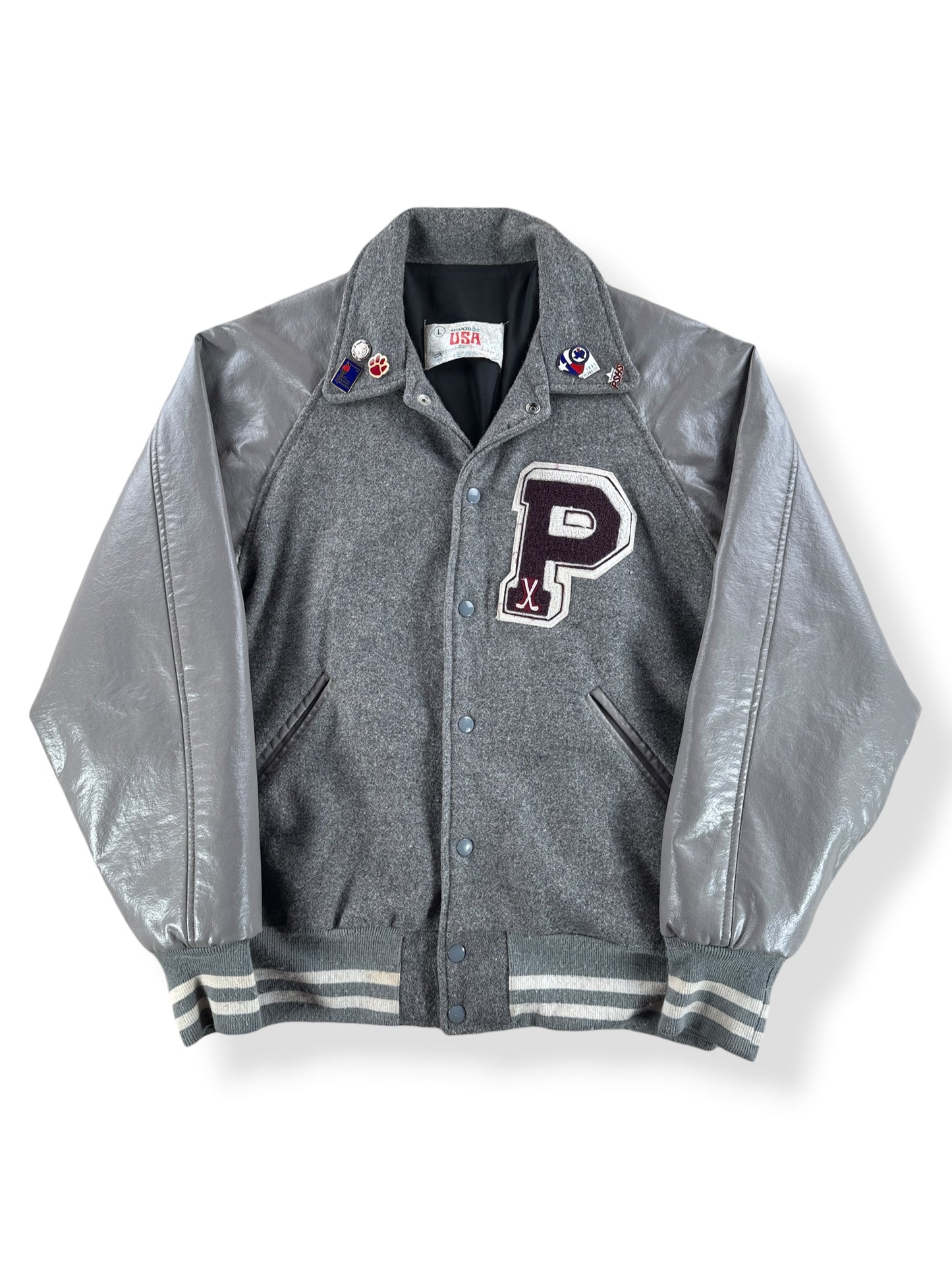 Front of Vintage Varsity Jacket SZ L