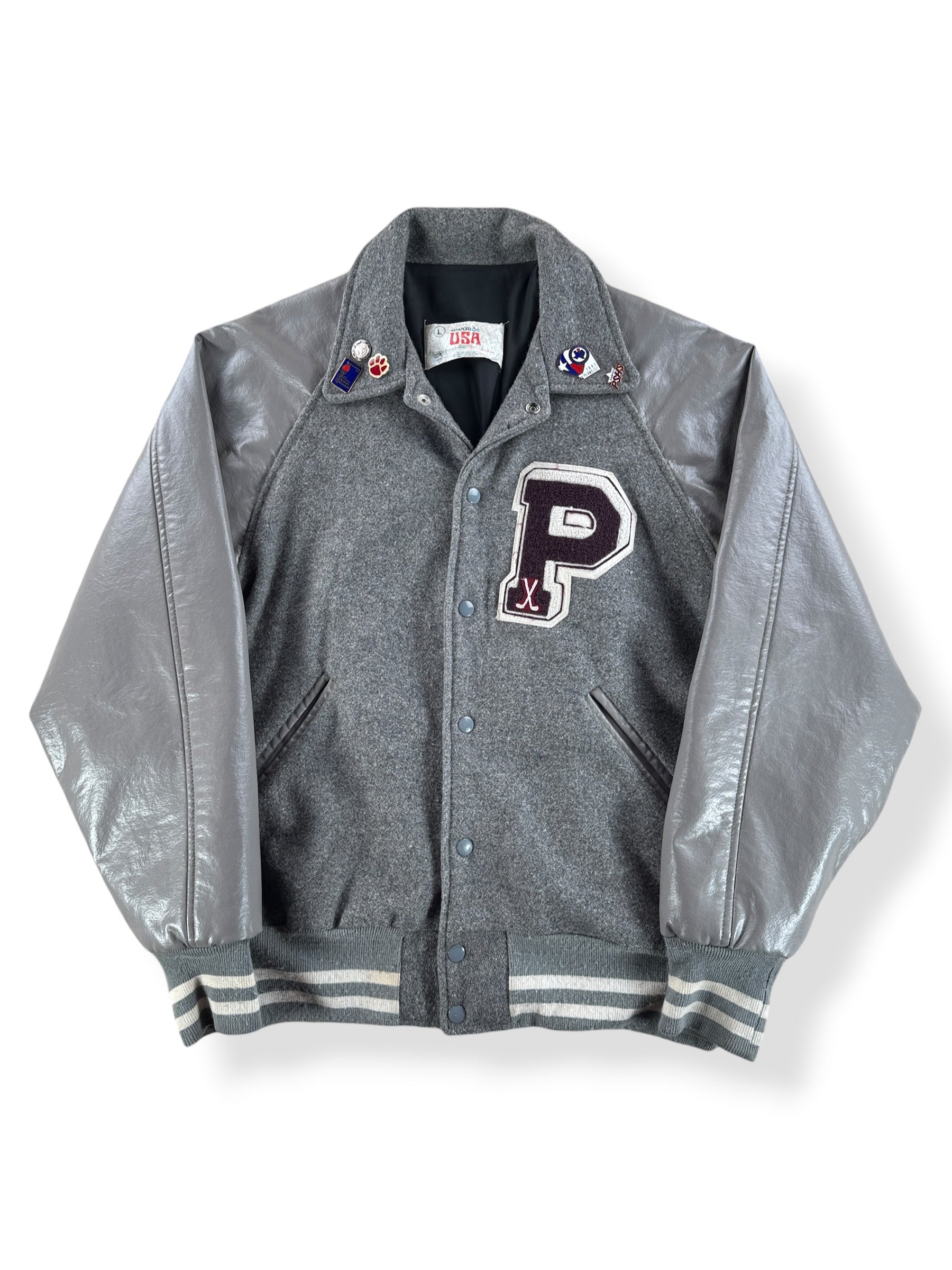 Front of Vintage Varsity Jacket SZ L
