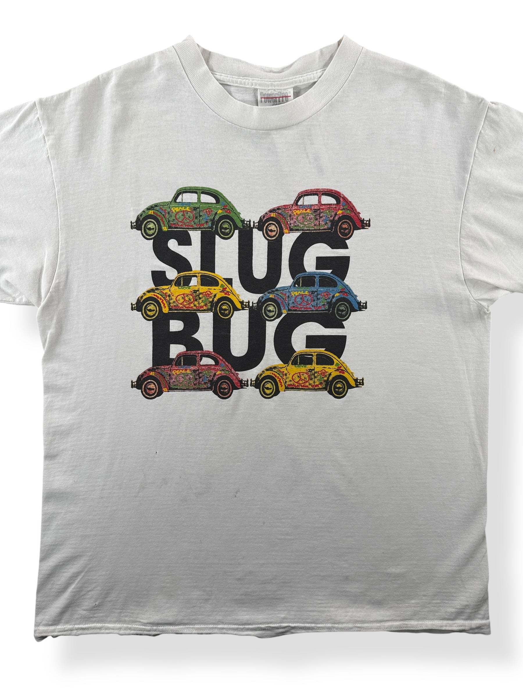 Front Close Up of Vintage Slug Bug Tee SZ L (Fits M)