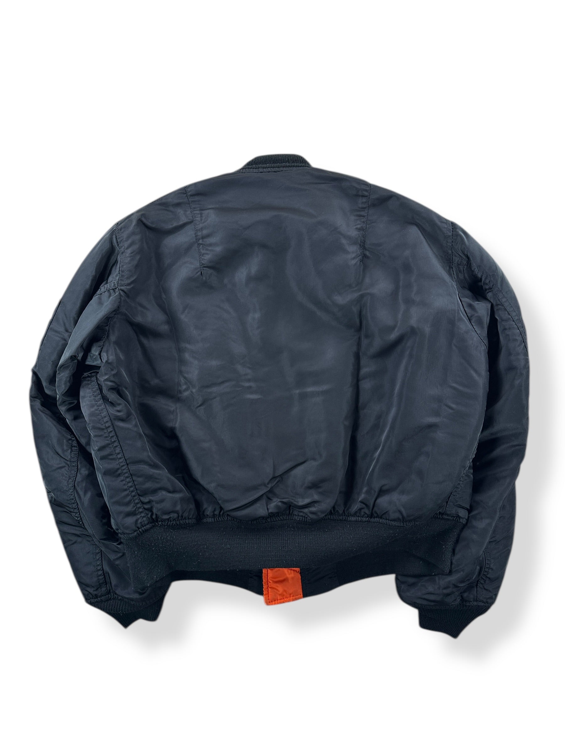 Back of Vintage Alpha Industries Vietnam Era MA1 Bomber Jacket SZ
