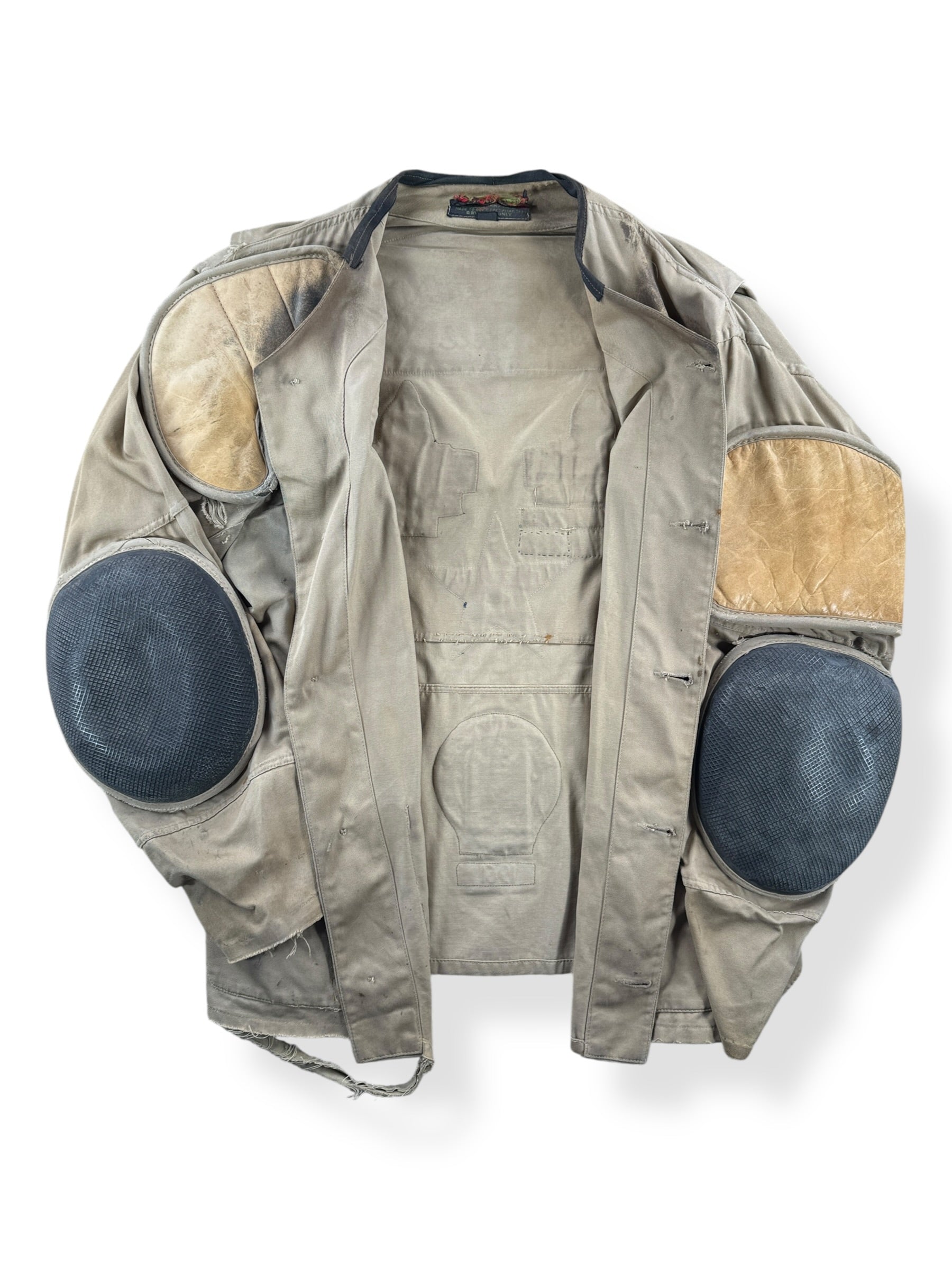 Inside of Vintage Shooting Jacket w/ Great Patches SZ 44 (Fits M)