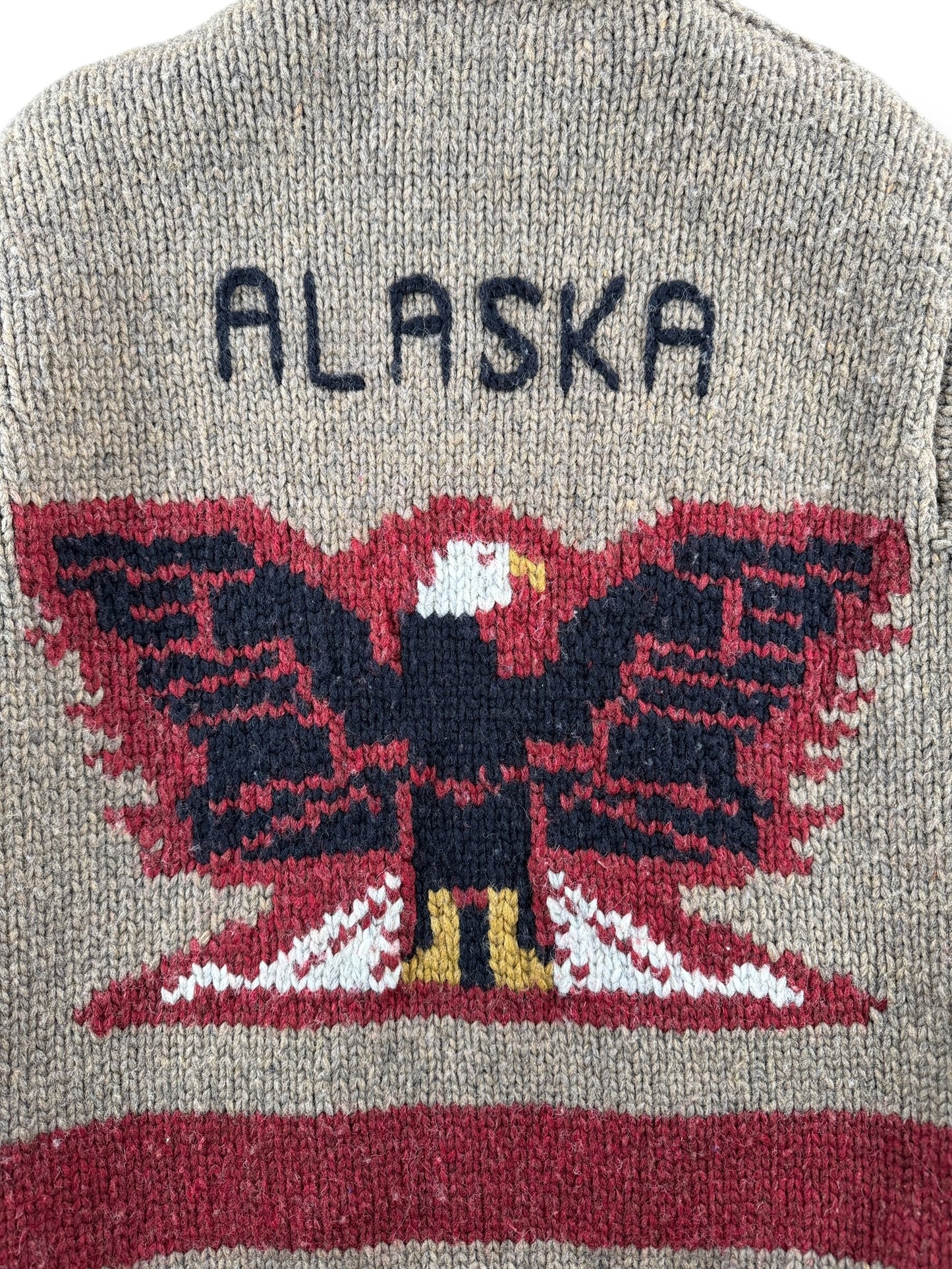 Back Graphic of Filson Limited Edition Cowichan Style Sweater SZ S