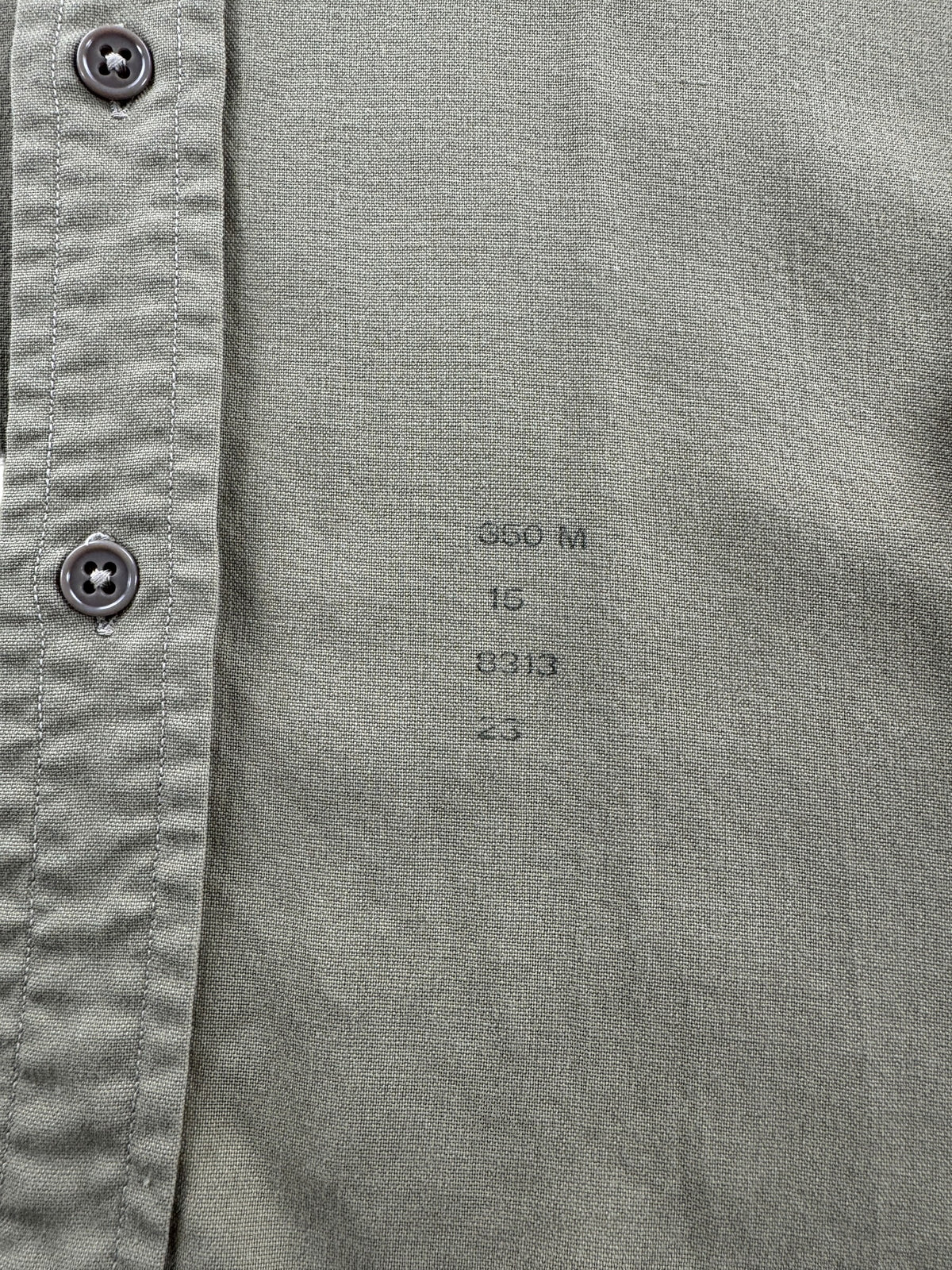 Stencil on Vintage Conqueror Tropical Army Shirt SZ L