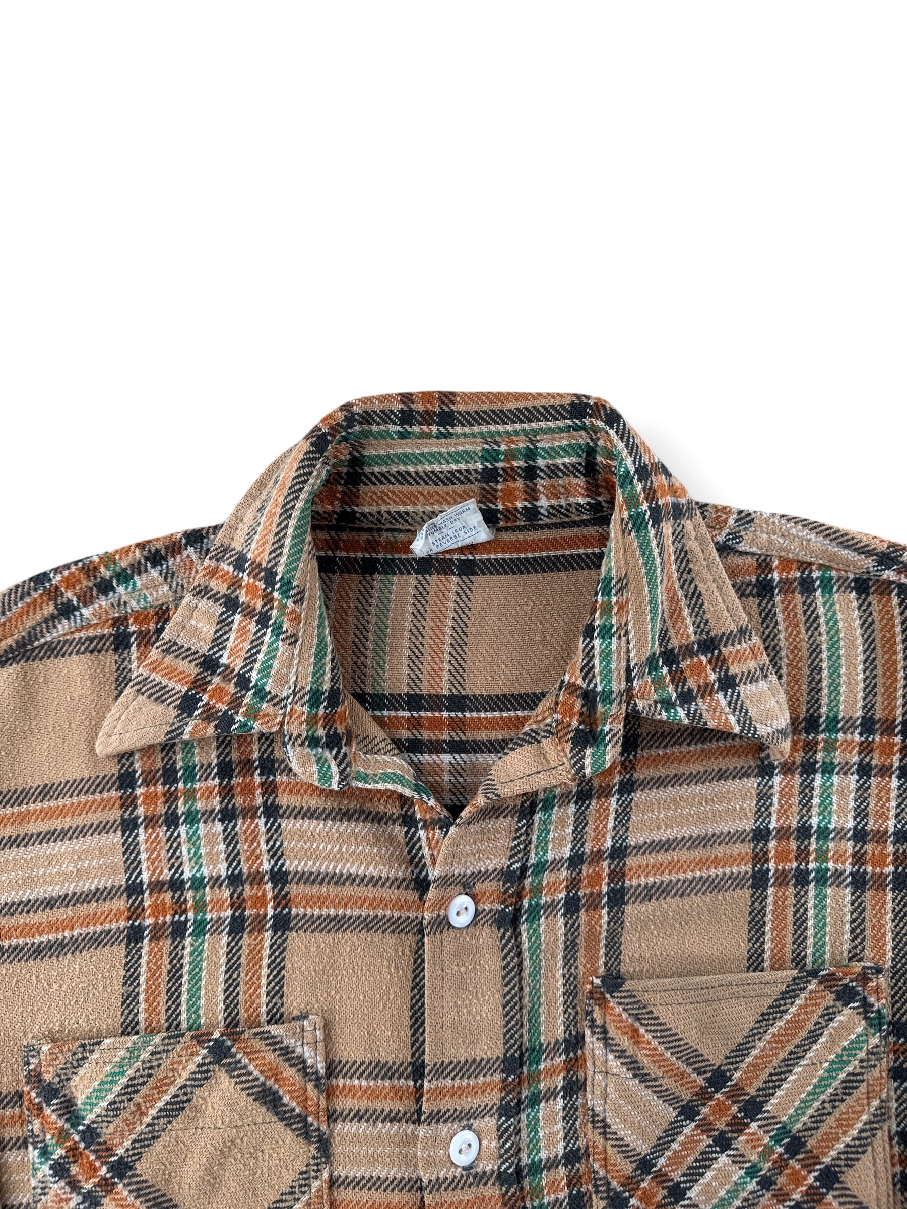 Collar on Vintage 70's Big Mac Flannel SZ M Tall