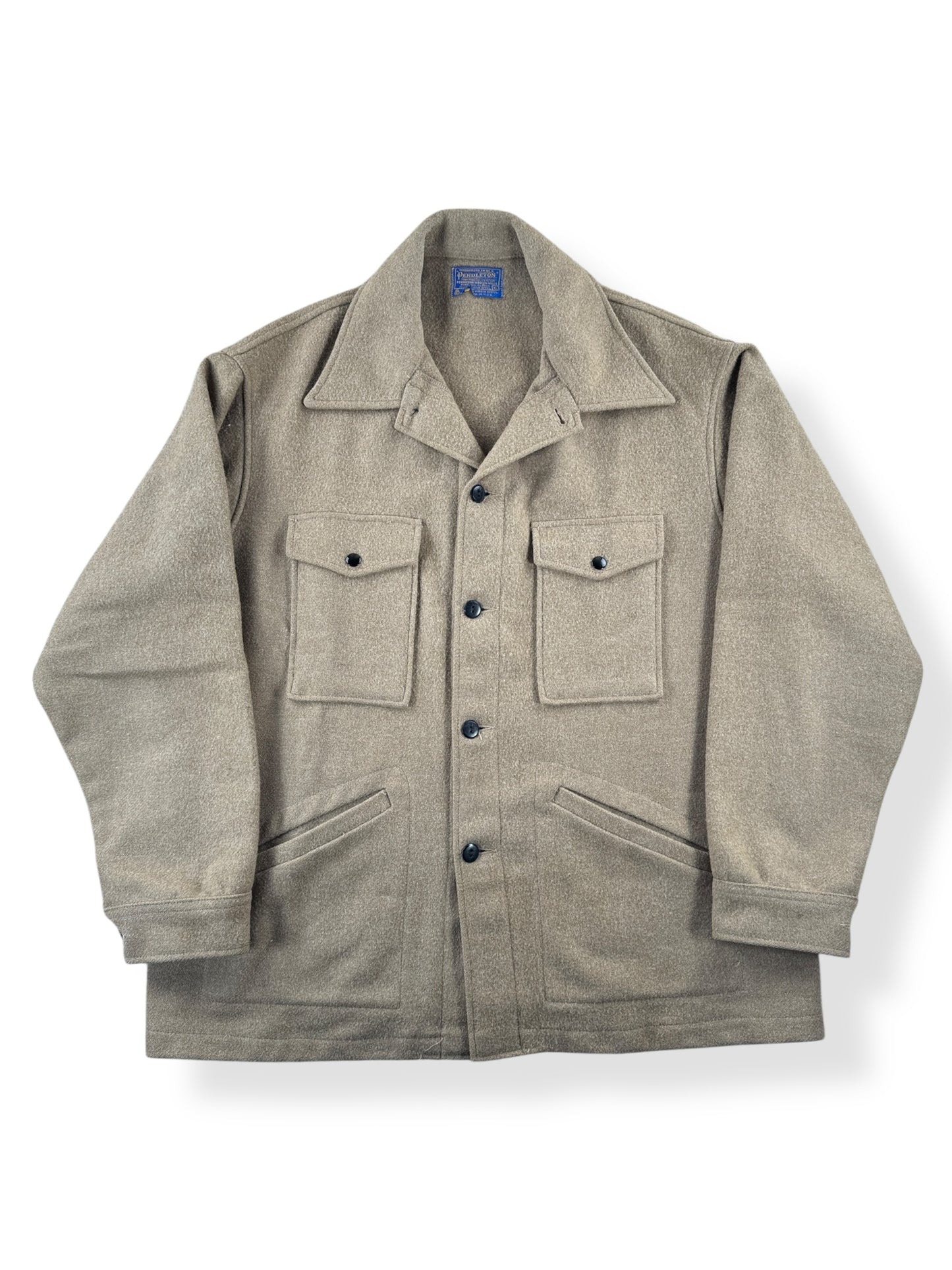 Front of Vintage Tan Pendleton Jacket SZ XL