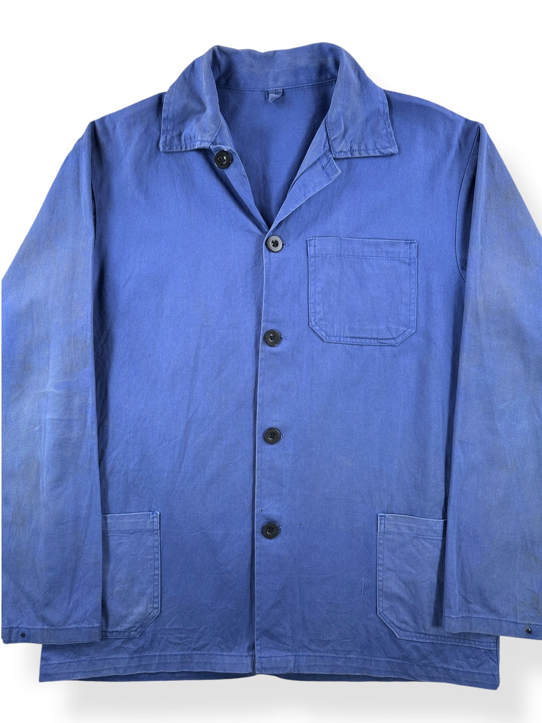 Front Close Up of Vintage F & F French Chore Coat SZ M