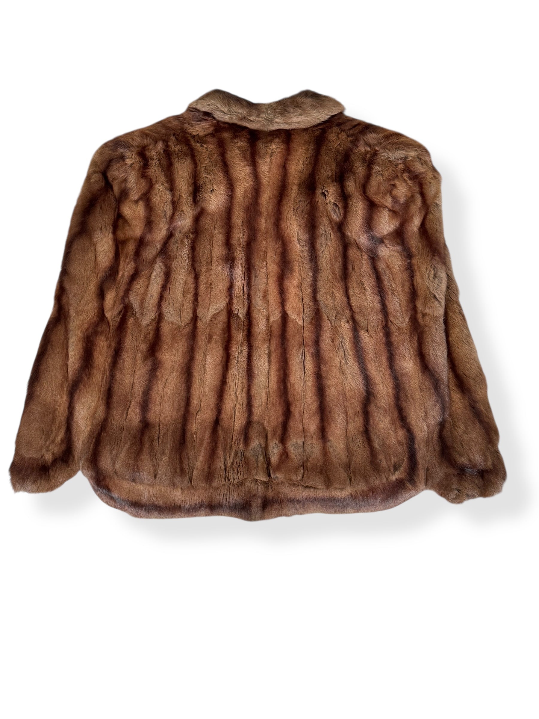 Back of 1940s Conrad's Mink Caplet L-XL