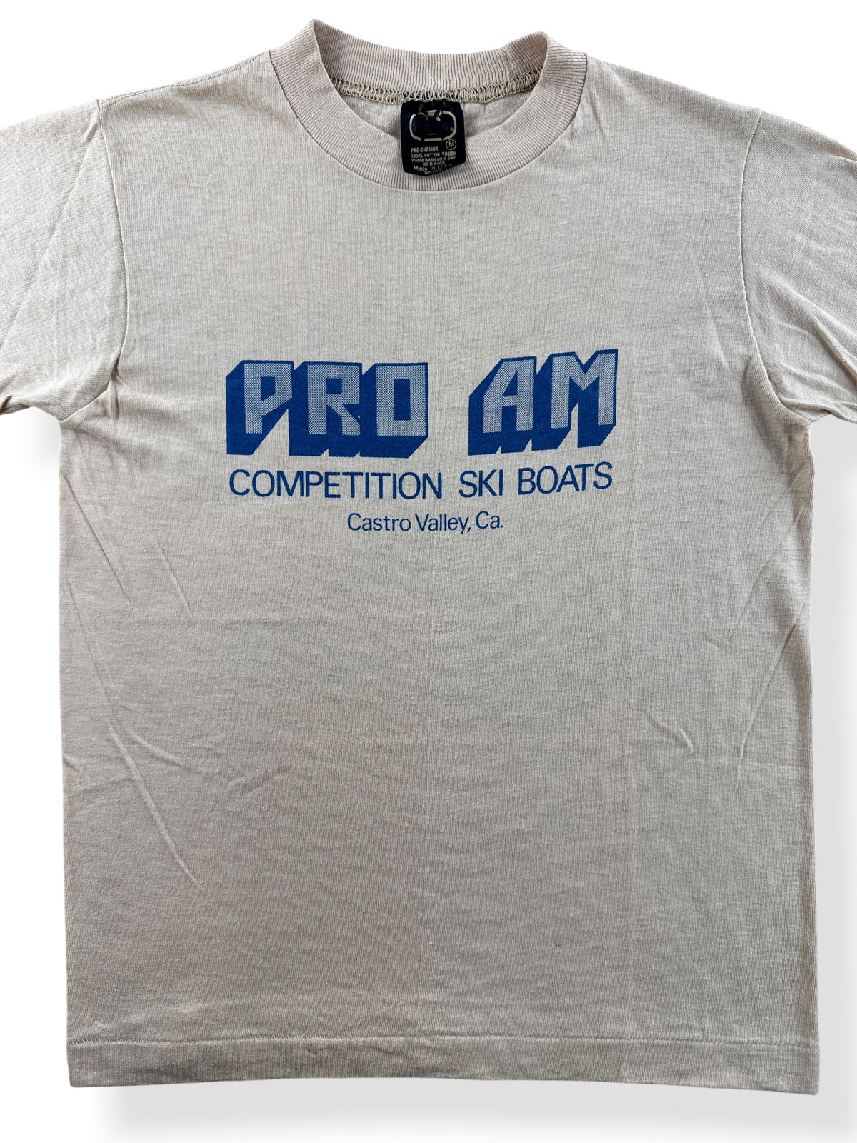 Close-up of Vintage 70’s Water-Skiers Do It With Observers Tee SZ XS