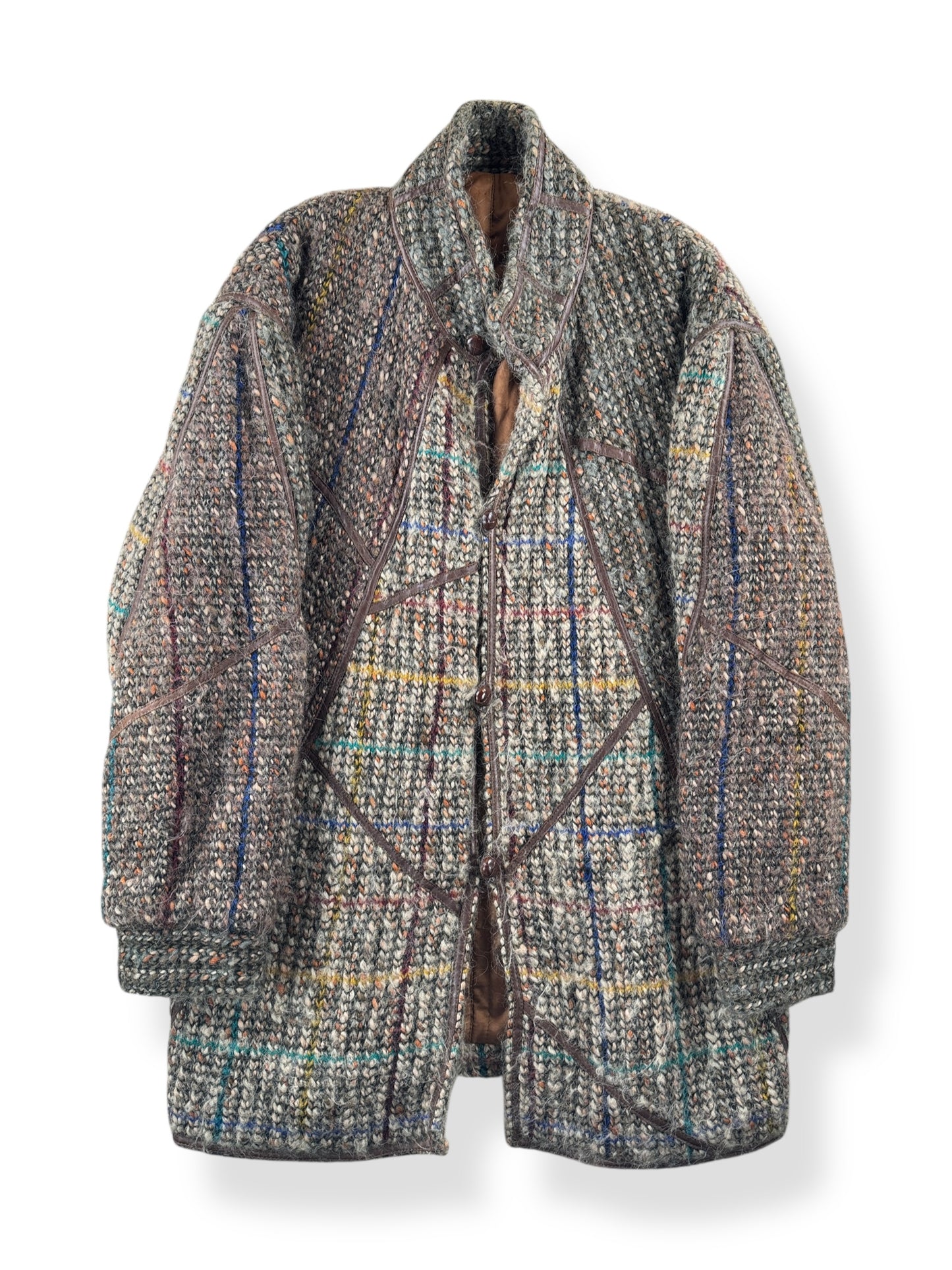 Front of Vintage Angora Wool Jacket SZ L