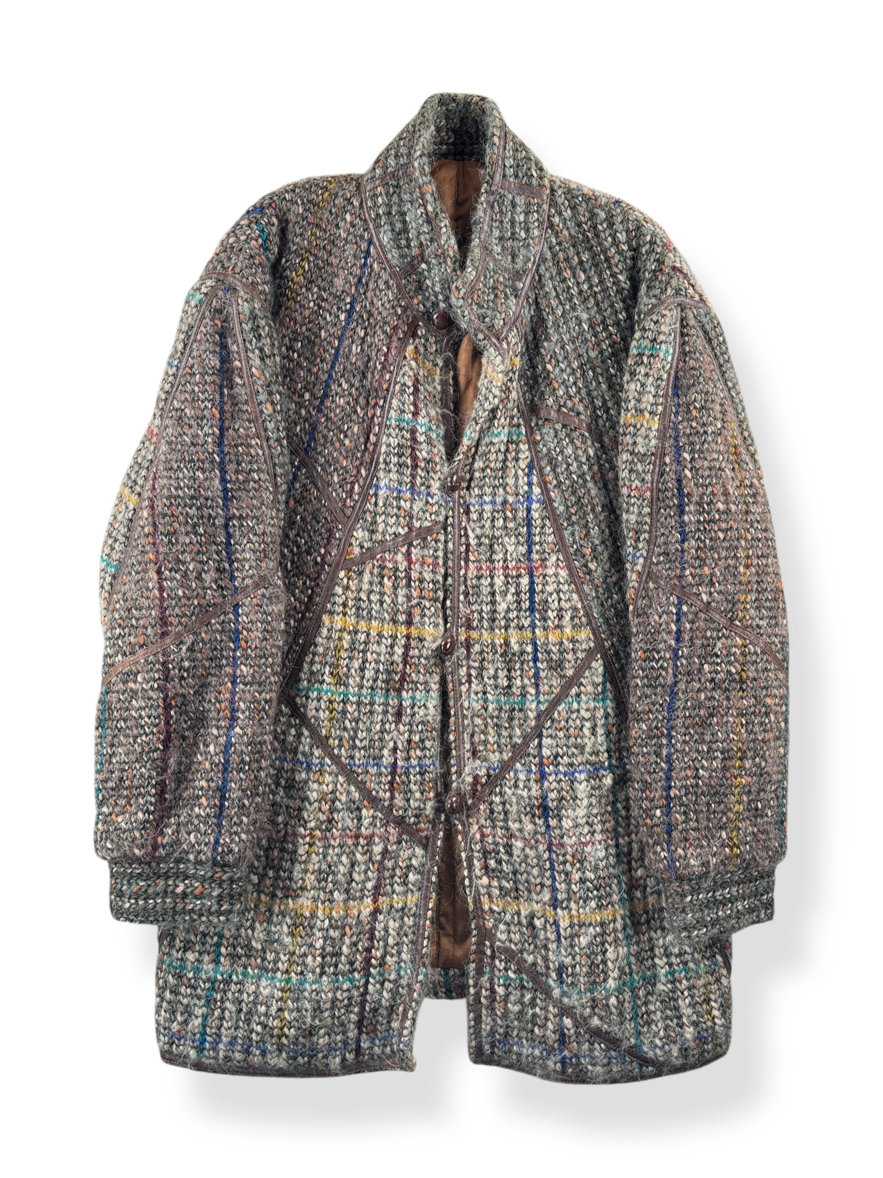 Front of Vintage Angora Wool Jacket SZ L