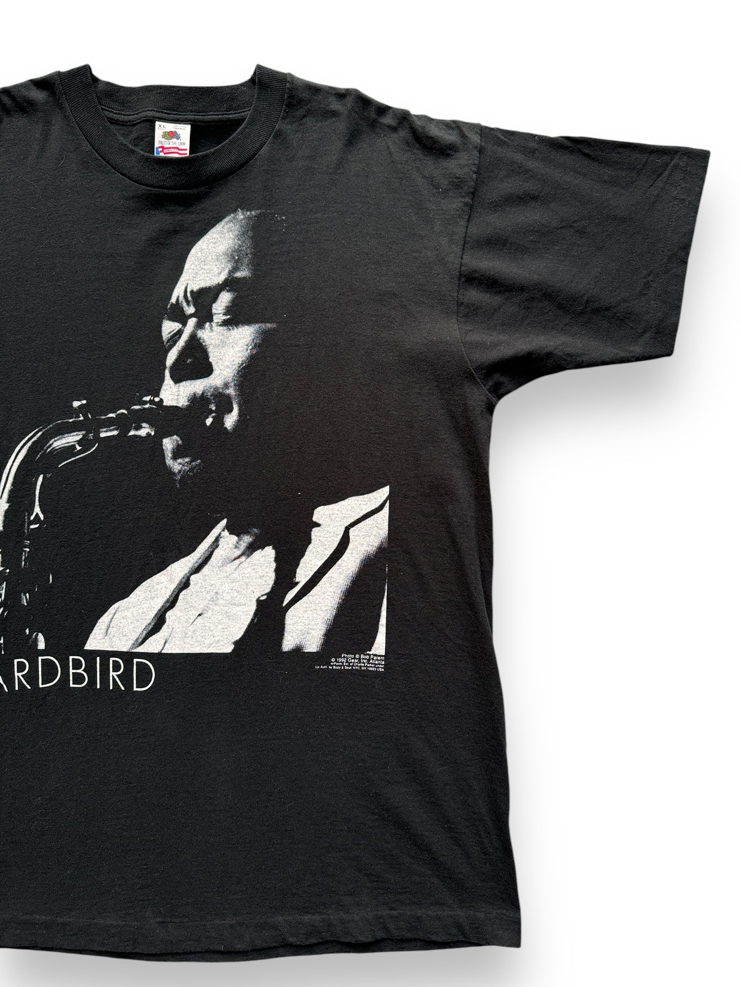 front left of Vintage Charlie Parker "Yardbird" Tee SZ XL