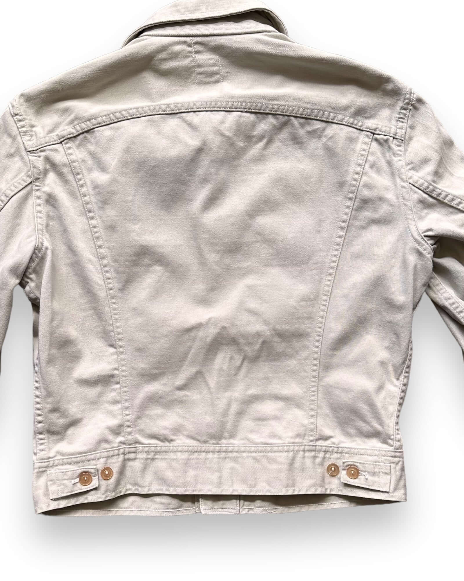 Rear Detail on Vintage Lee Westerner Jacket SZ 40 | Vintage Lee 100-J Denim Workwear Seattle | Seattle Vintage Denim