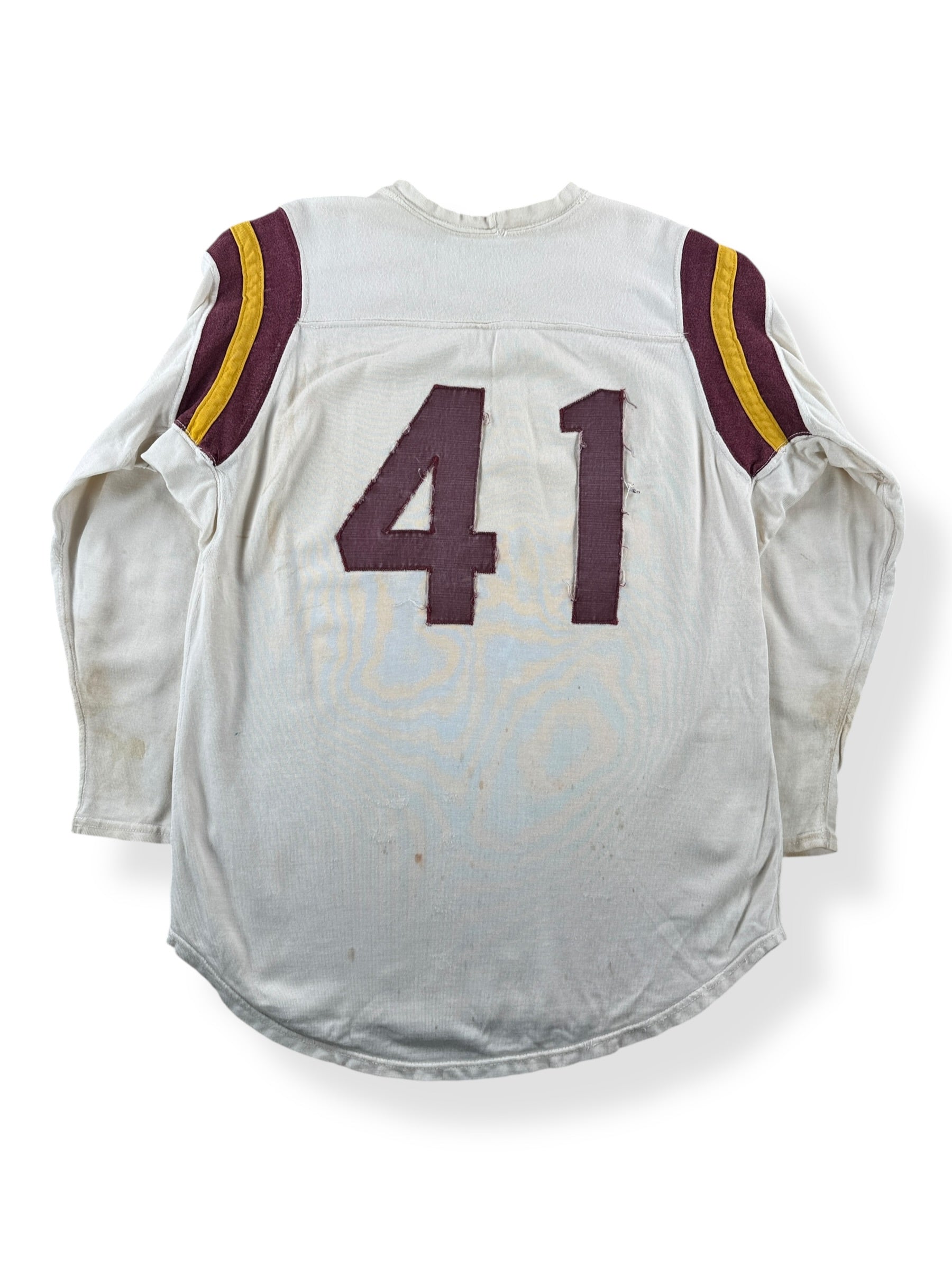 Back of Vintage Ernie Rose "41" Durene Jersey SZ L