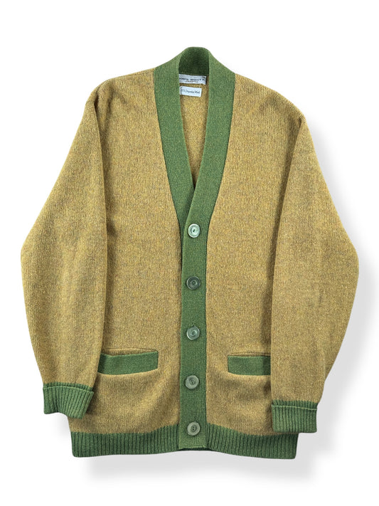 Front of Vintage John Weitz Wool Two-Tone Cardigan SZ M