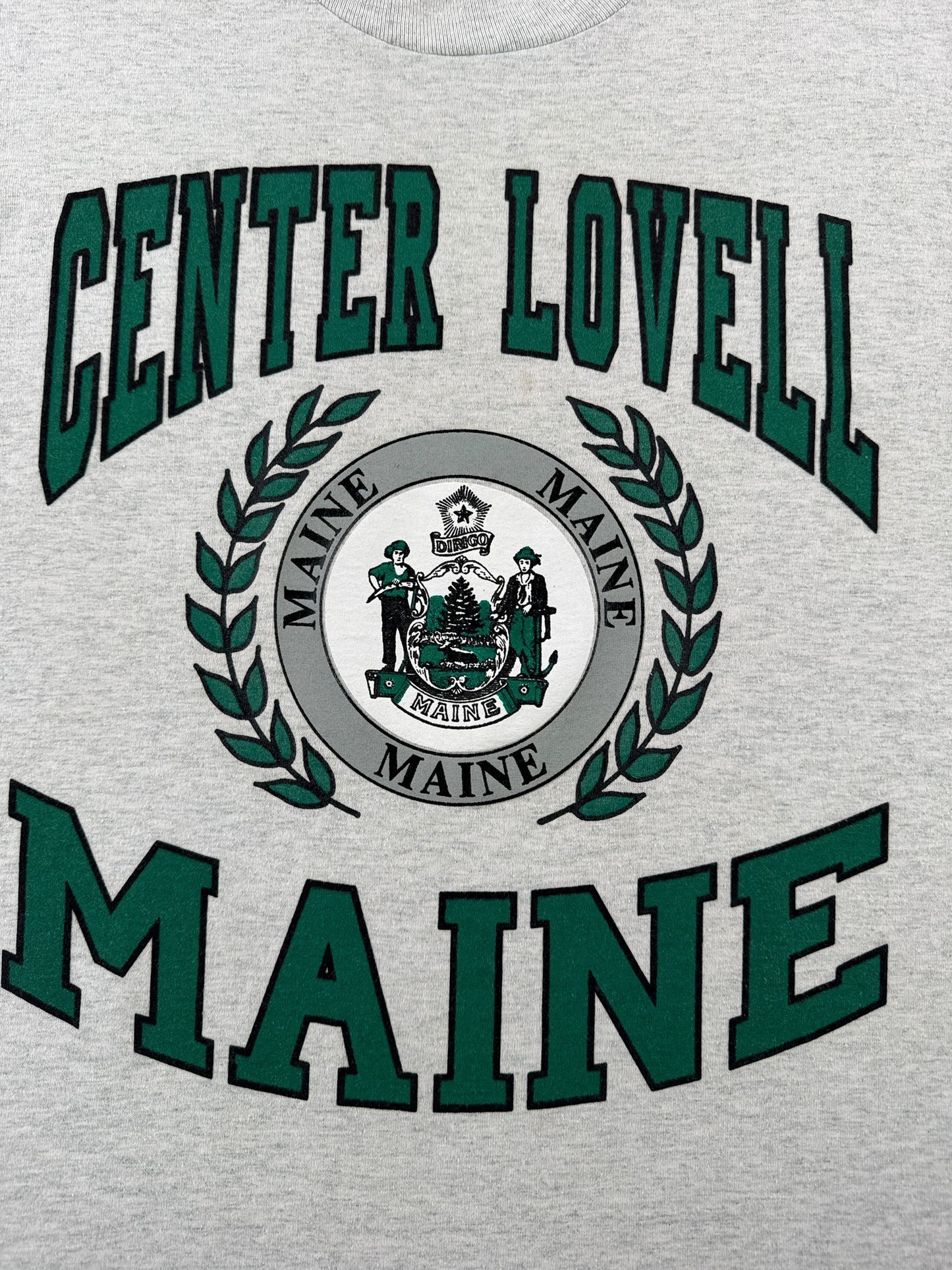 Graphic of Vintage Center Lovell Maine Tee SZ L