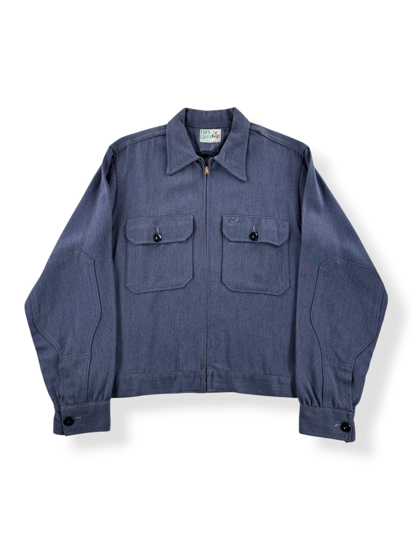 Front of Vintage 50s Fawn Grove Work Jacket SZ M