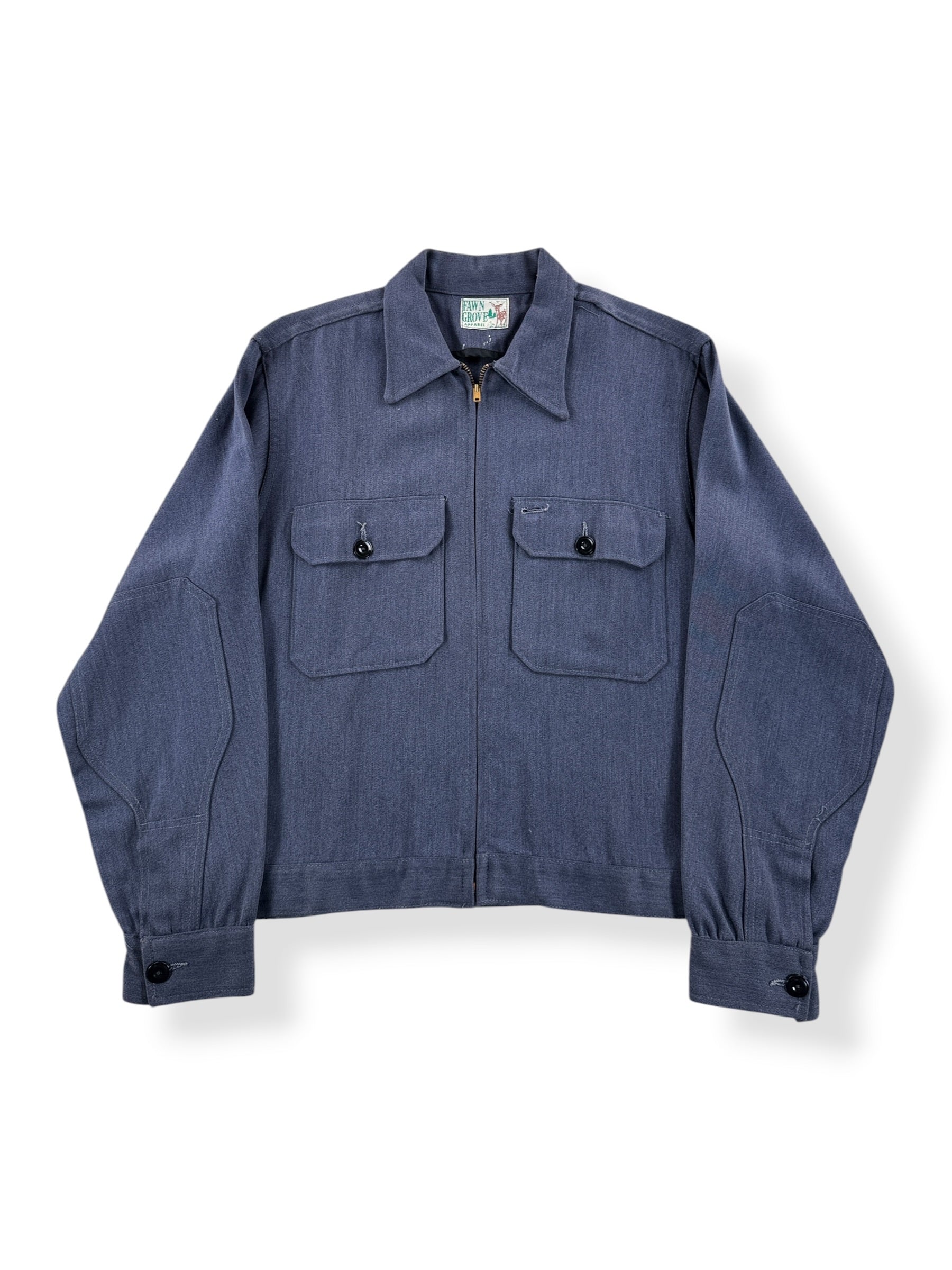 Front of Vintage 50s Fawn Grove Work Jacket SZ M