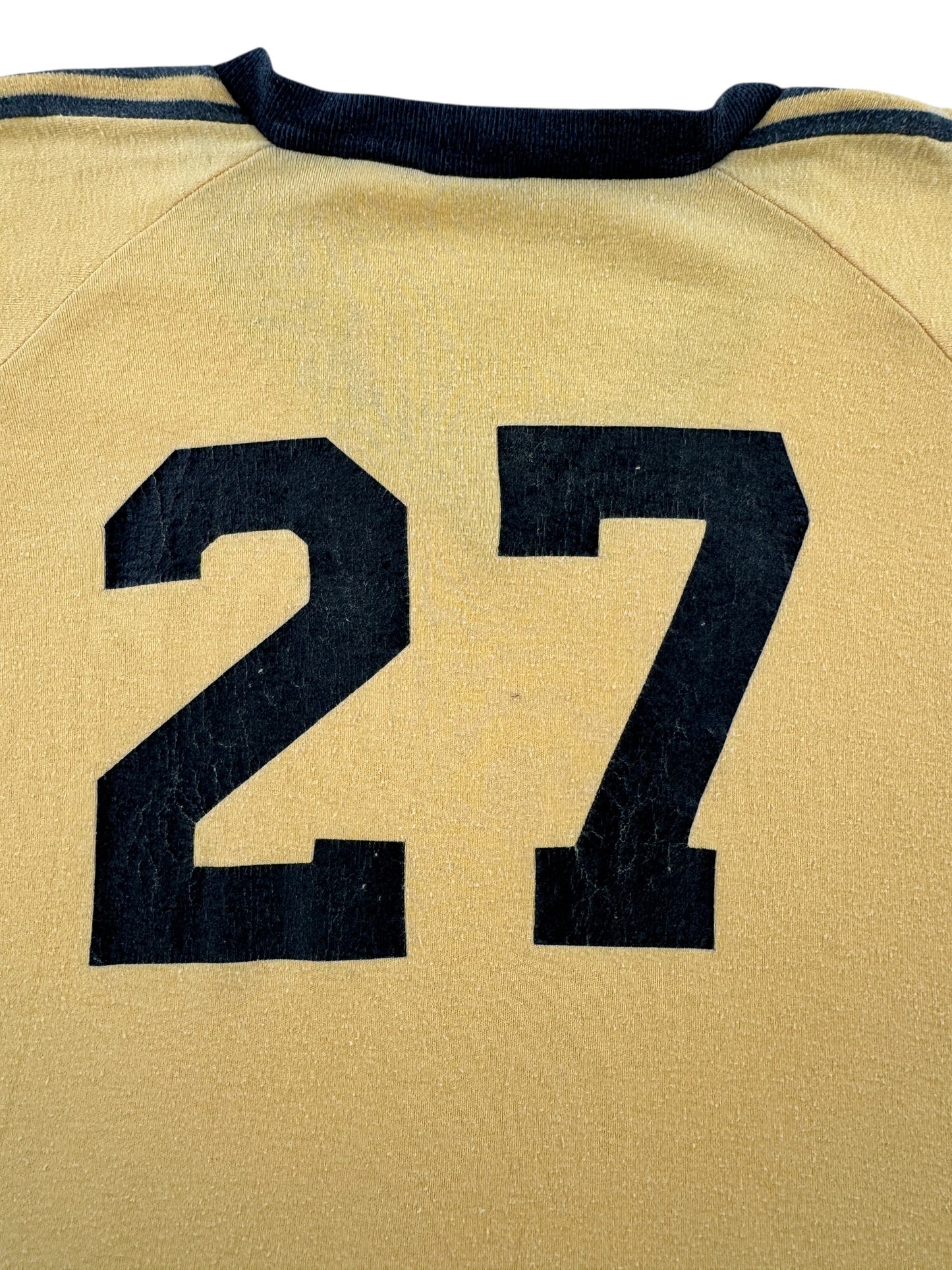 Back Graphic of Vintage Union Jacks Jersey 27 SZ XL