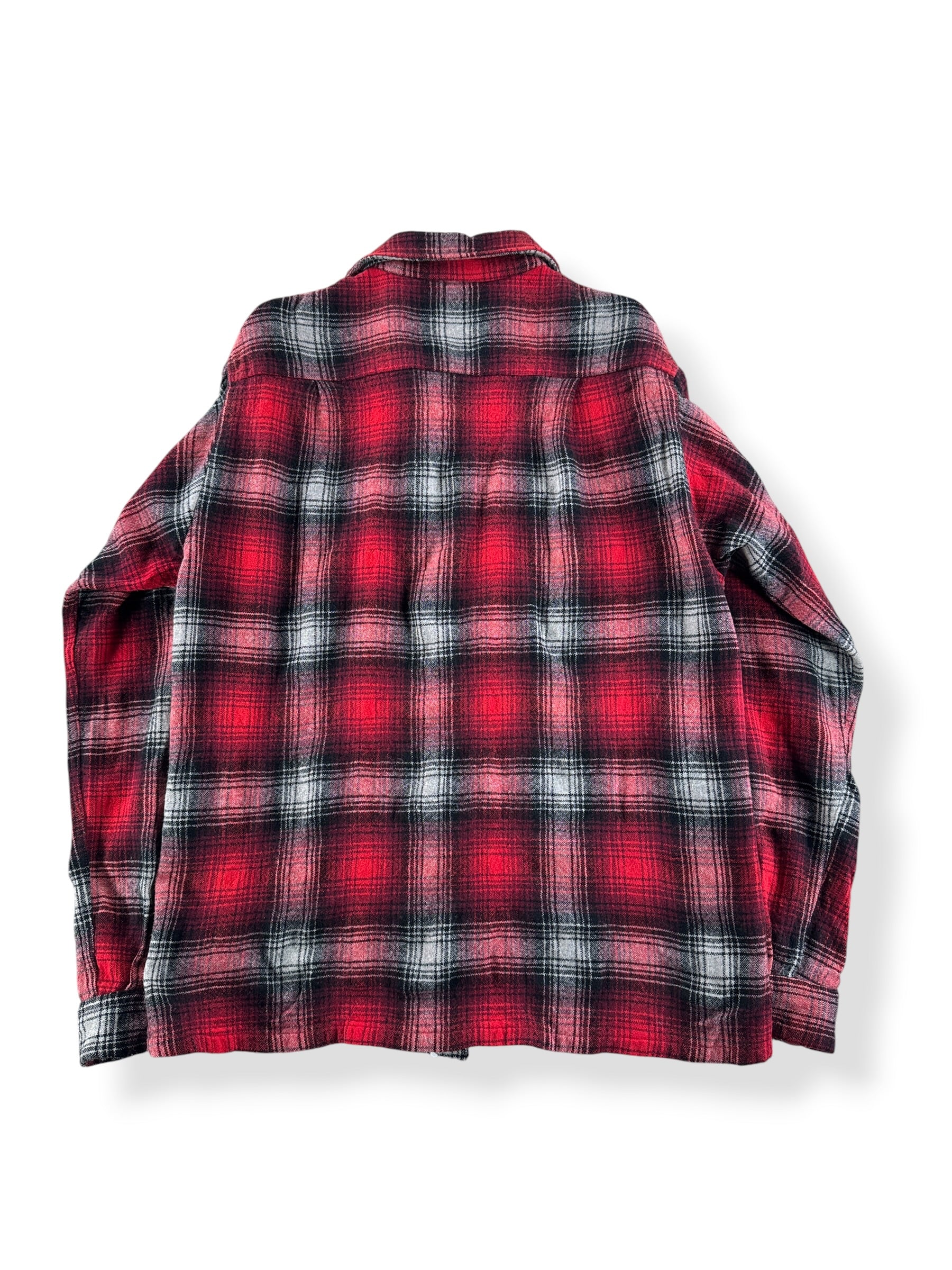 Back of Vintage Brent Wool Blend Flannel SZ M