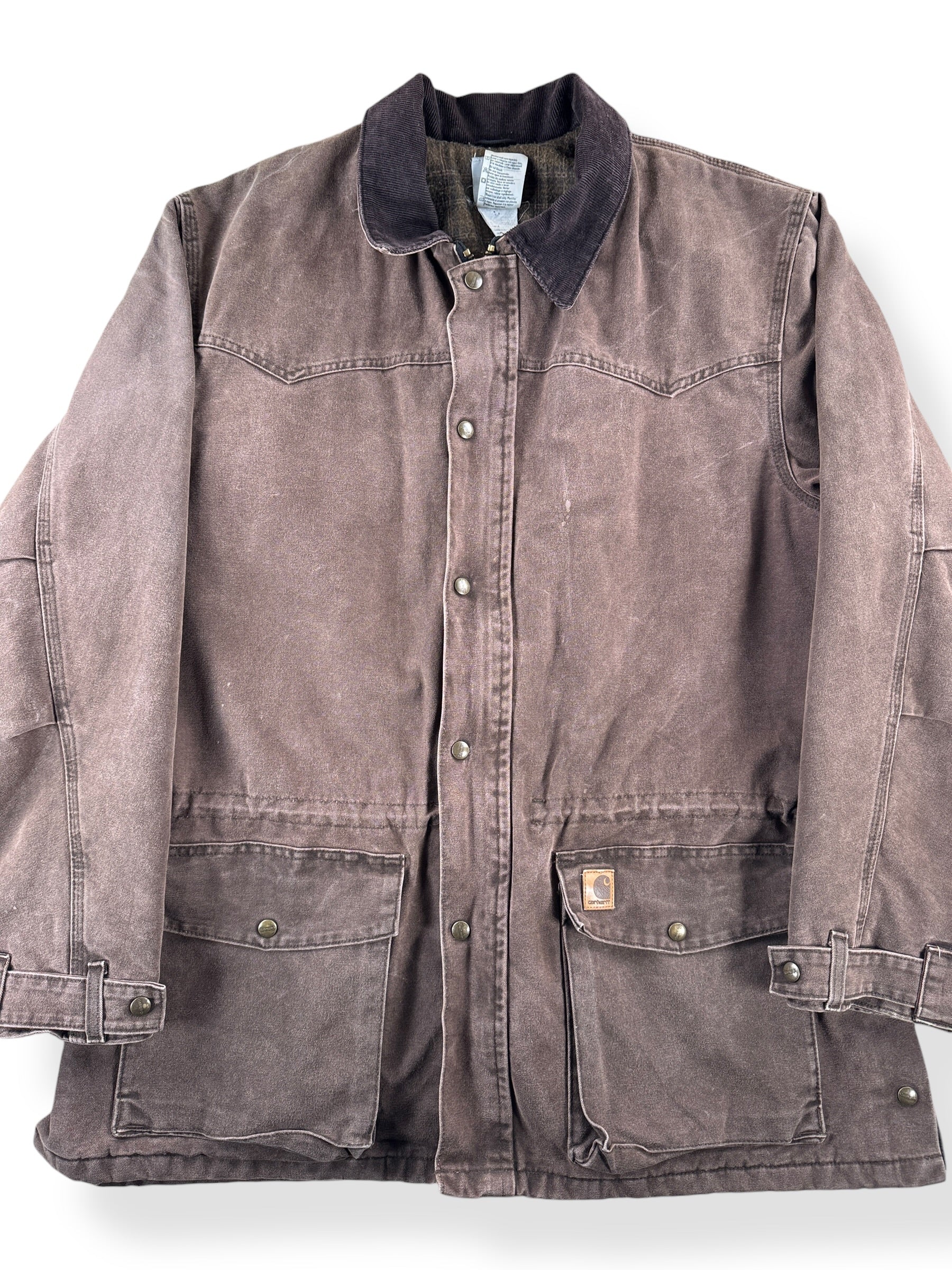 Front Close Up of Carhartt C52 CHT Coat SZ XXL