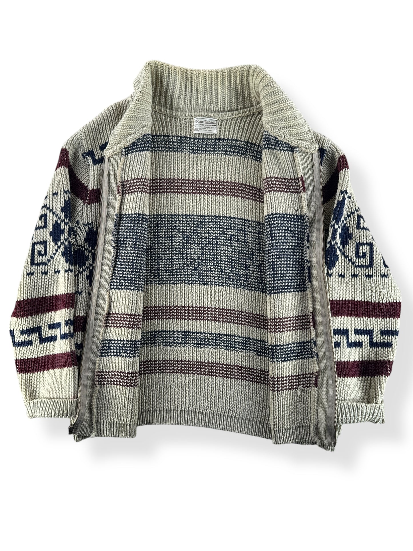 Inside of Vintage Pendleton Westerly Lebowski Sweater SZ XL