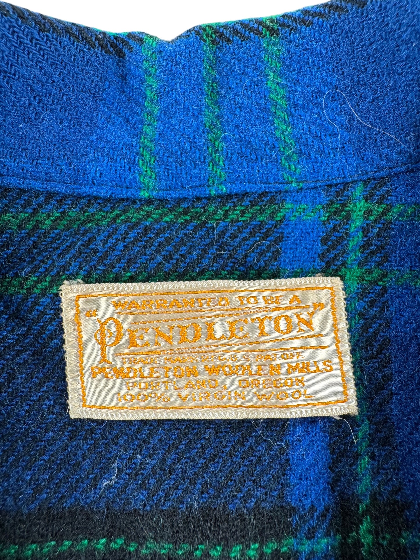 Label on Vintage Pendleton 49er Jacket SZ M