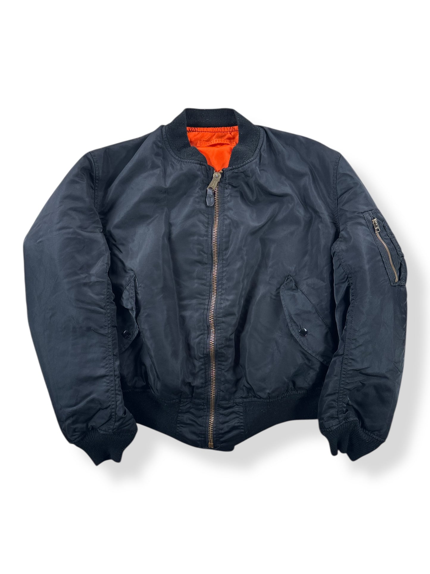 Front of Vintage Alpha Industries Vietnam Era MA1 Bomber Jacket SZ