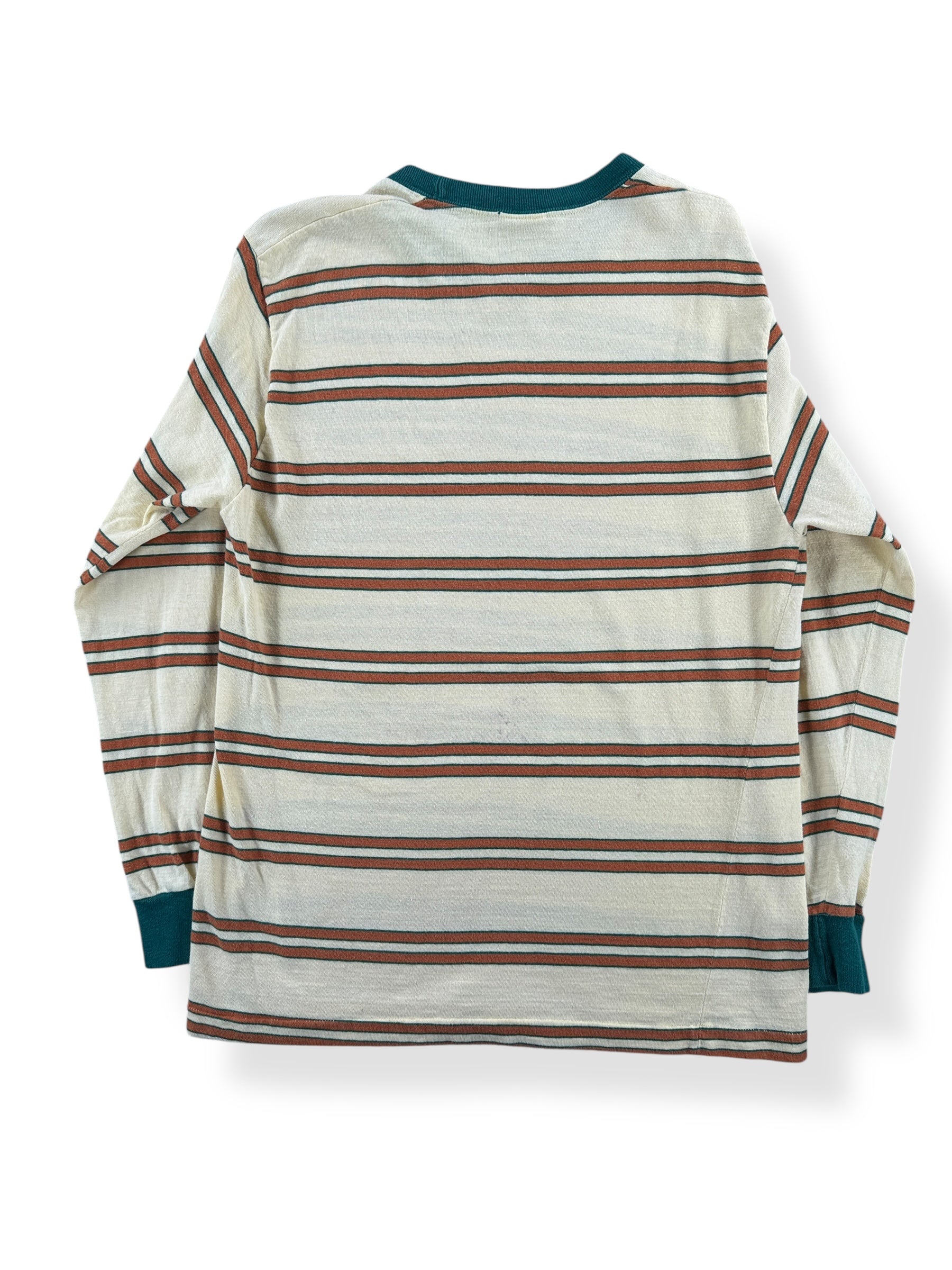 Back of Vintage Penney's Towncraft Striped Long Sleeve Tee SZ S