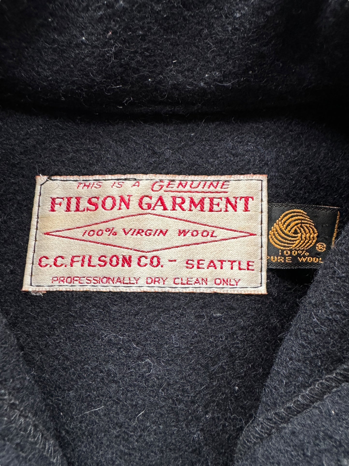 Tag on Vintage Filson Black Cruiser SZ S