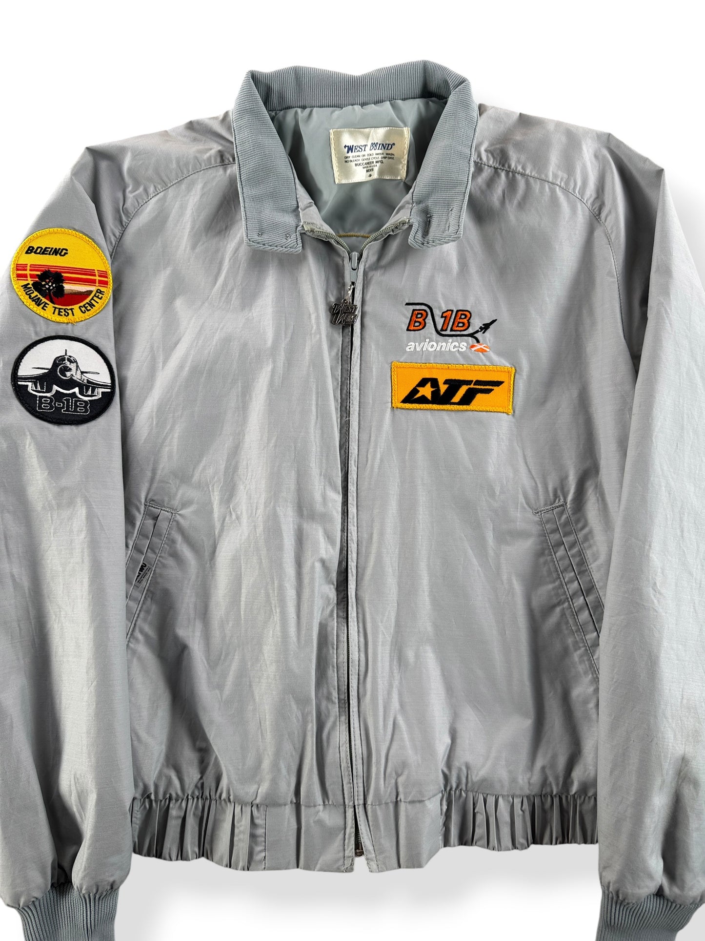 Front Close Up of Vintage Boeing Advanced System Palmdale Jacket SZ M